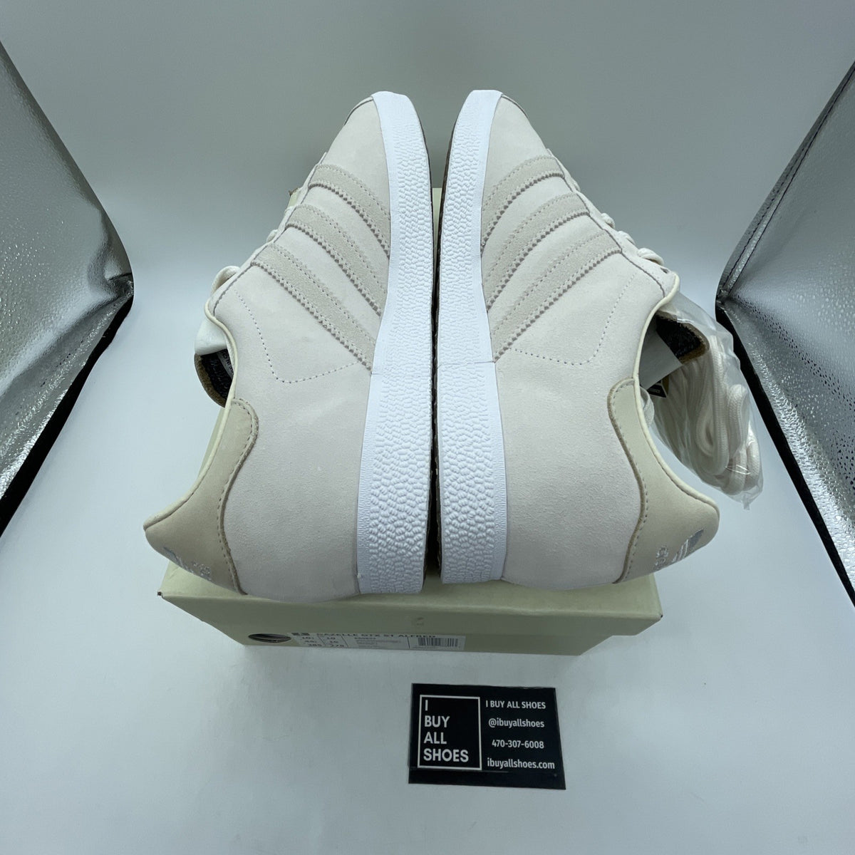 Size 10.5 - Saint Alfred x Adidas Gazelle Gore-Tex Chalk White (BB0894)