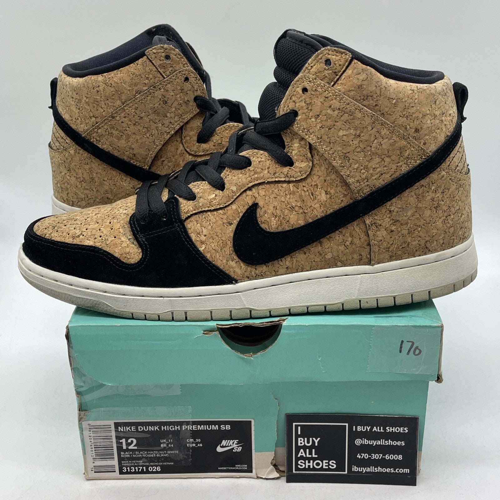 Size 12 - Nike Dunk Premium SB High Cork (313171-026)