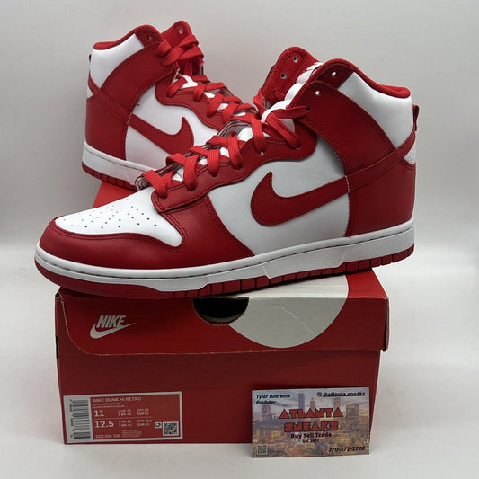 Size 11 - Nike Dunk High University Red Brand New Og All