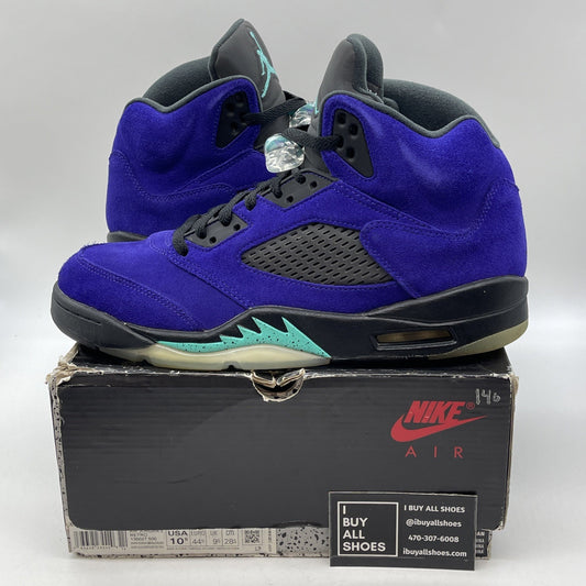 Size 10.5 - Jordan 5 Retro Alternate Grape Black Suede (136027-500)