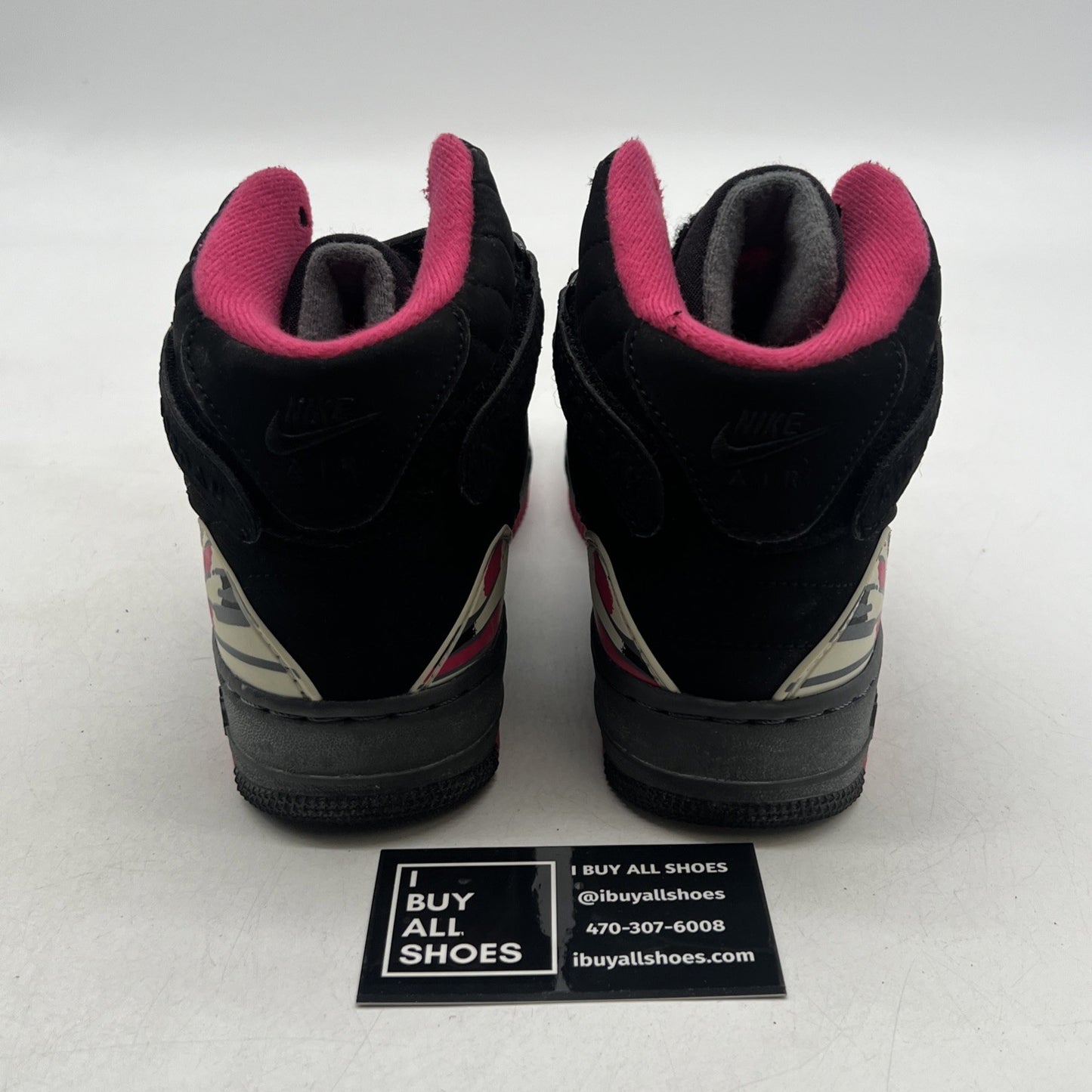 Size 4.5Y - Nike Air Jordan Force Fusion Black Pink (385067-002)