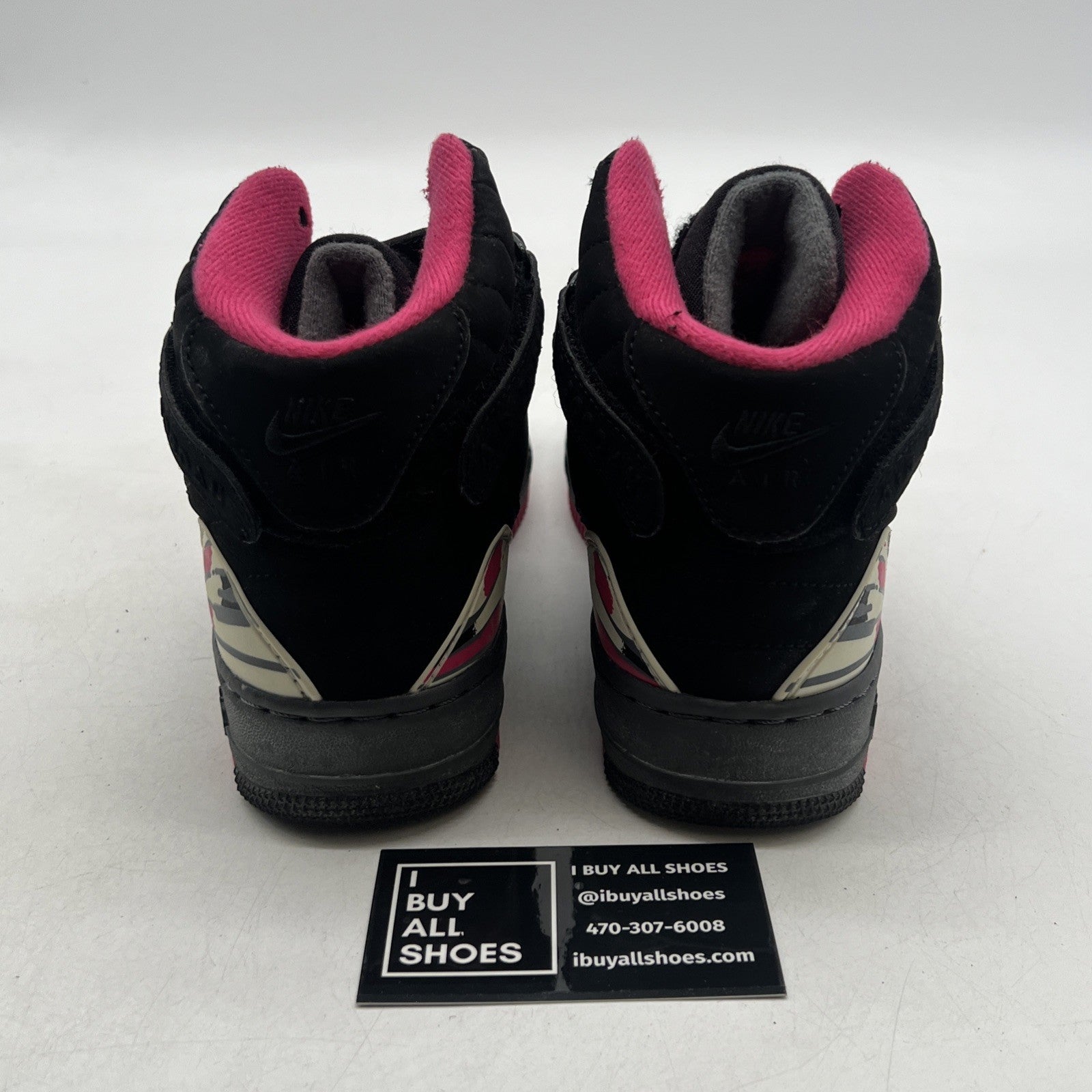 Size 4.5Y - Nike Air Jordan Force Fusion Black Pink (385067-002)