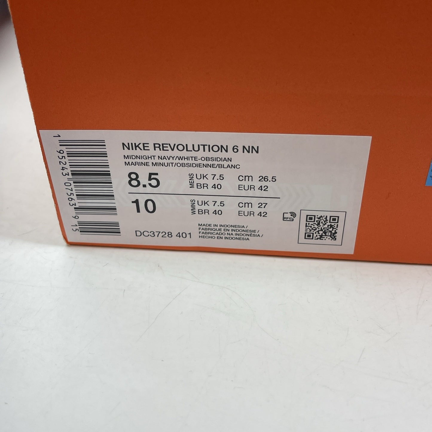 Size 8.5 - Nike Revolution 6 Next Nature Dark Obsidian Hyper Royal (Dc3728-401)