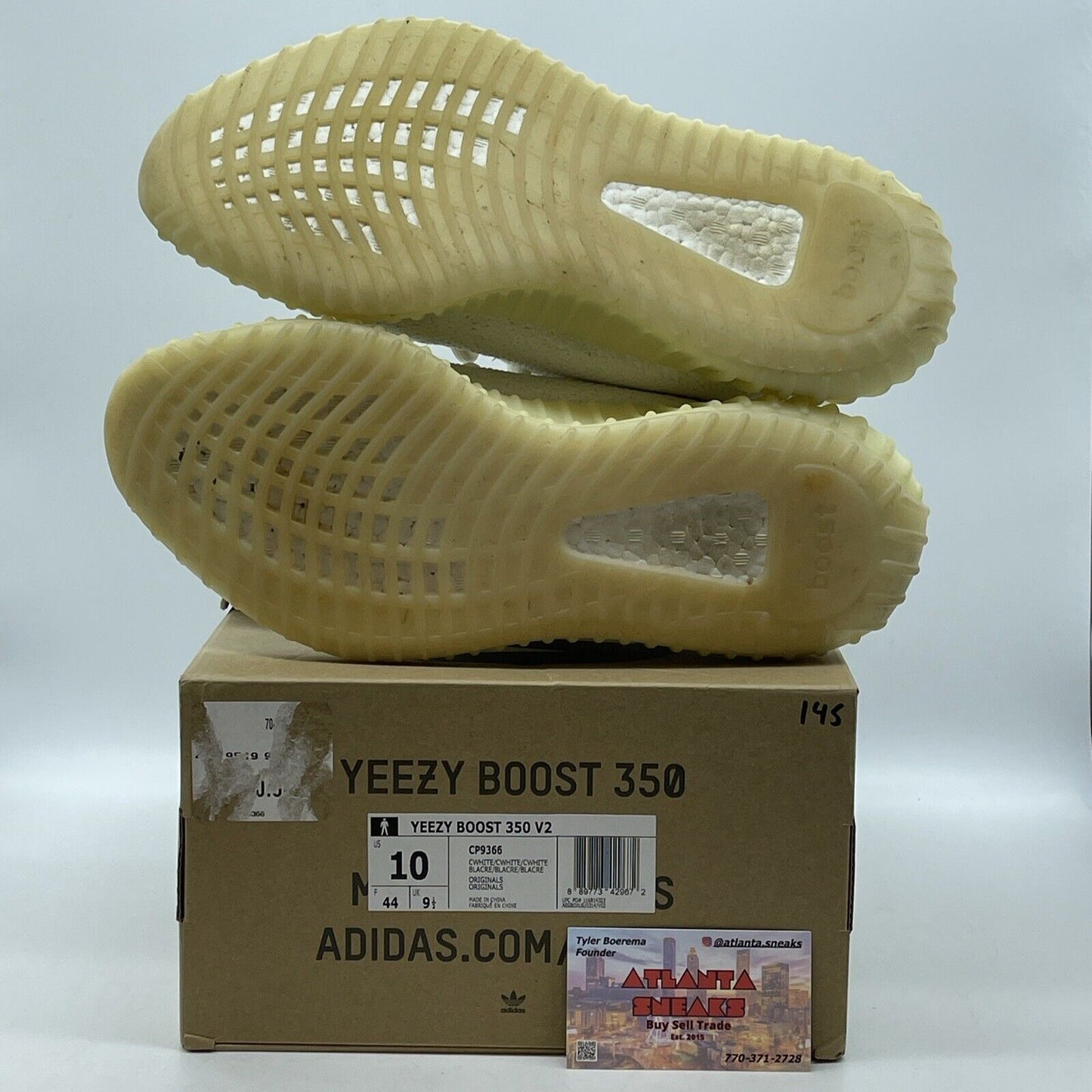 Size 10 - adidas Yeezy Boost 350 Low Cream White / Triple White Suede (CP9366)