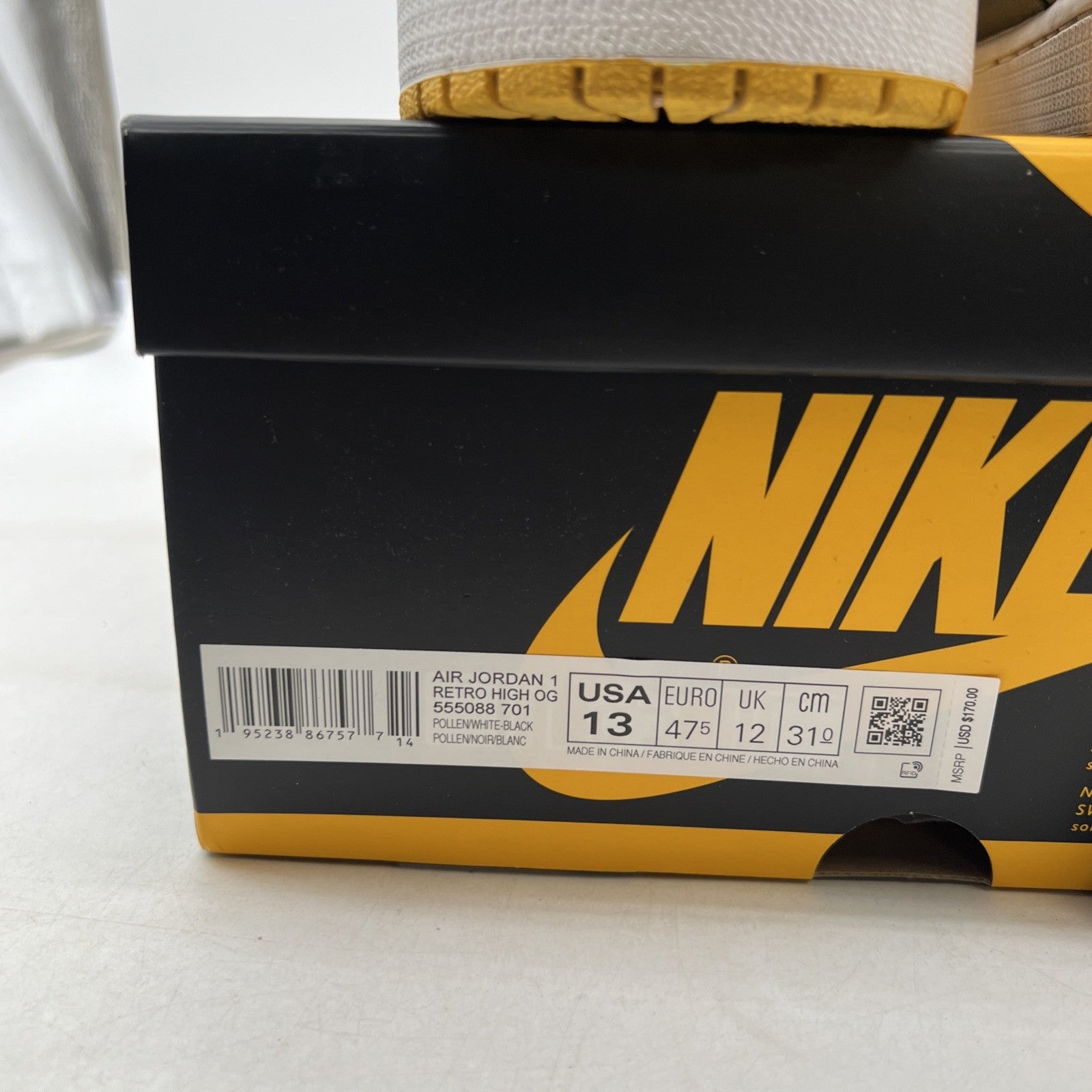 Size 13 - Air Jordan 1 Retro OG High Pollen (555088-701)