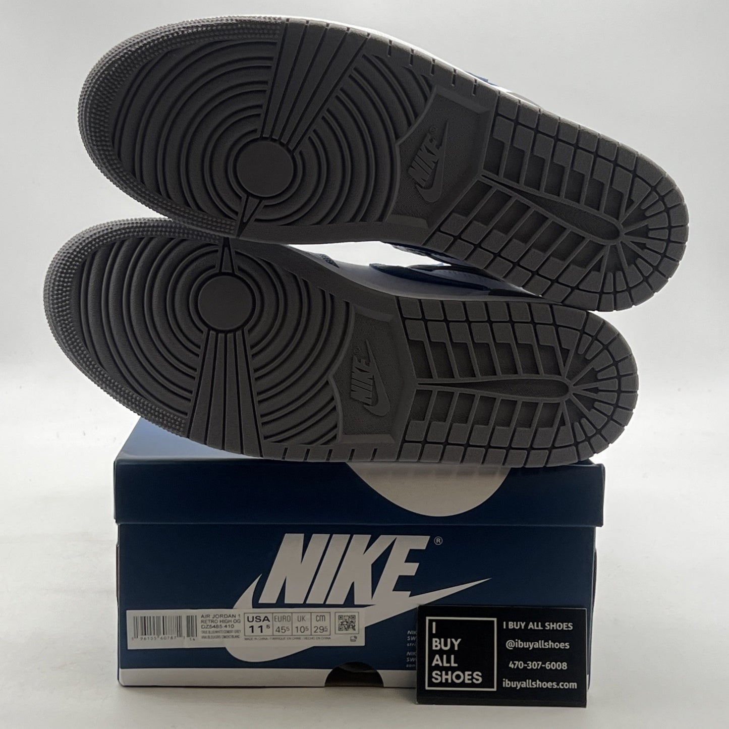 Size 11.5 - Air Jordan 1 Retro OG High True Blue (DZ5485-410)
