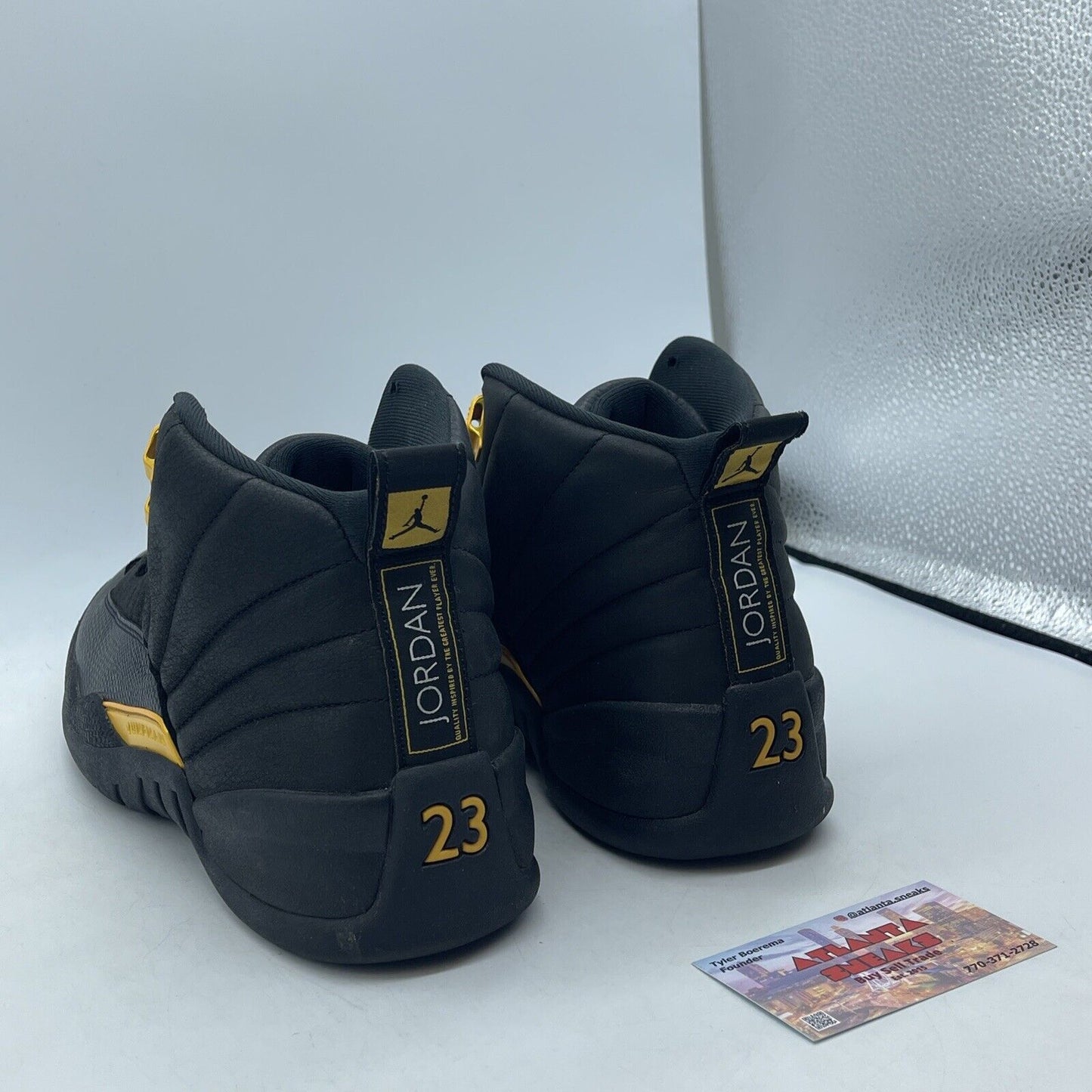 Size 9.5 - Jordan 12 Retro Mid Black Taxi Yellow (CT8013-071)