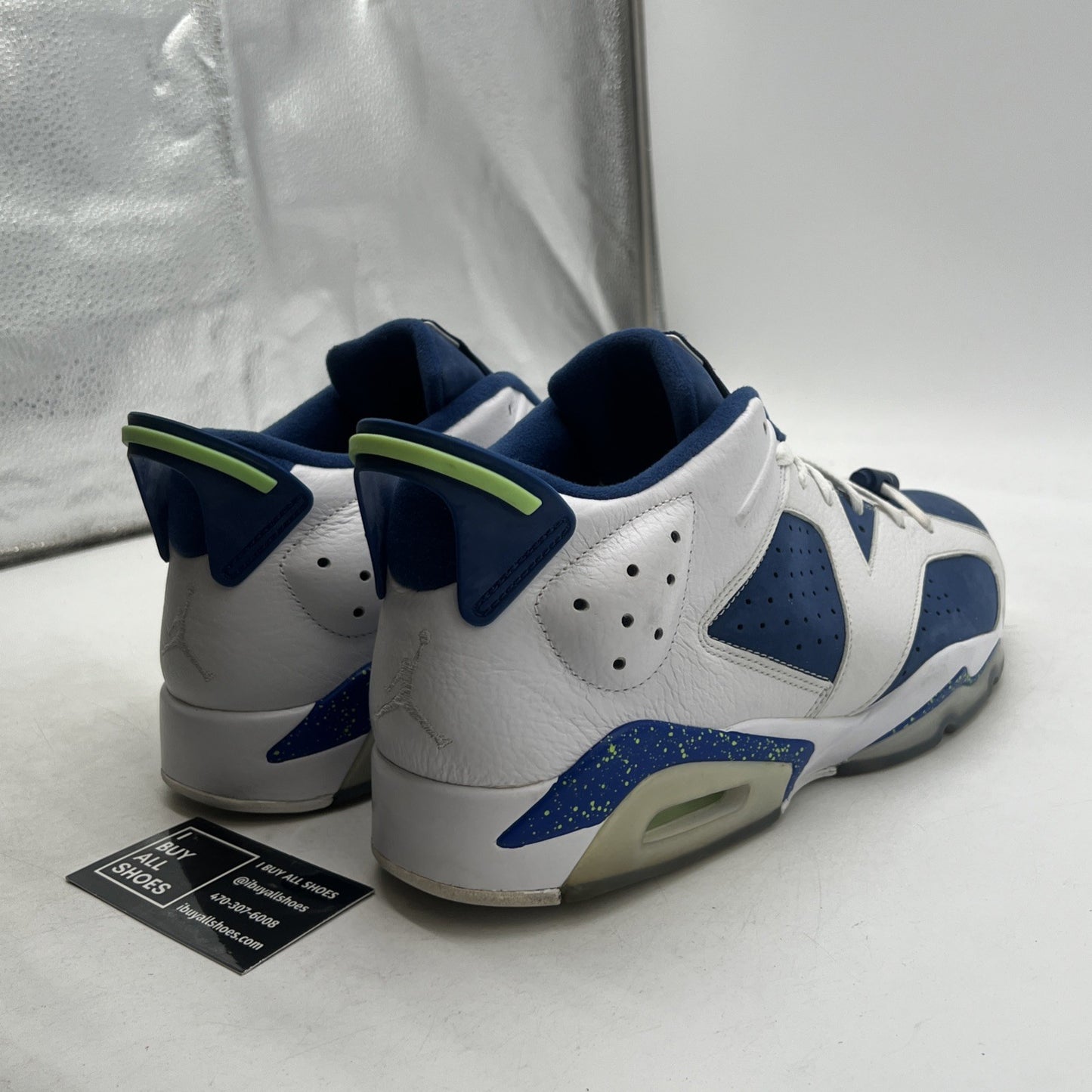 Size 14 - Air Jordan 6 Low Ghost Green (304401-106)