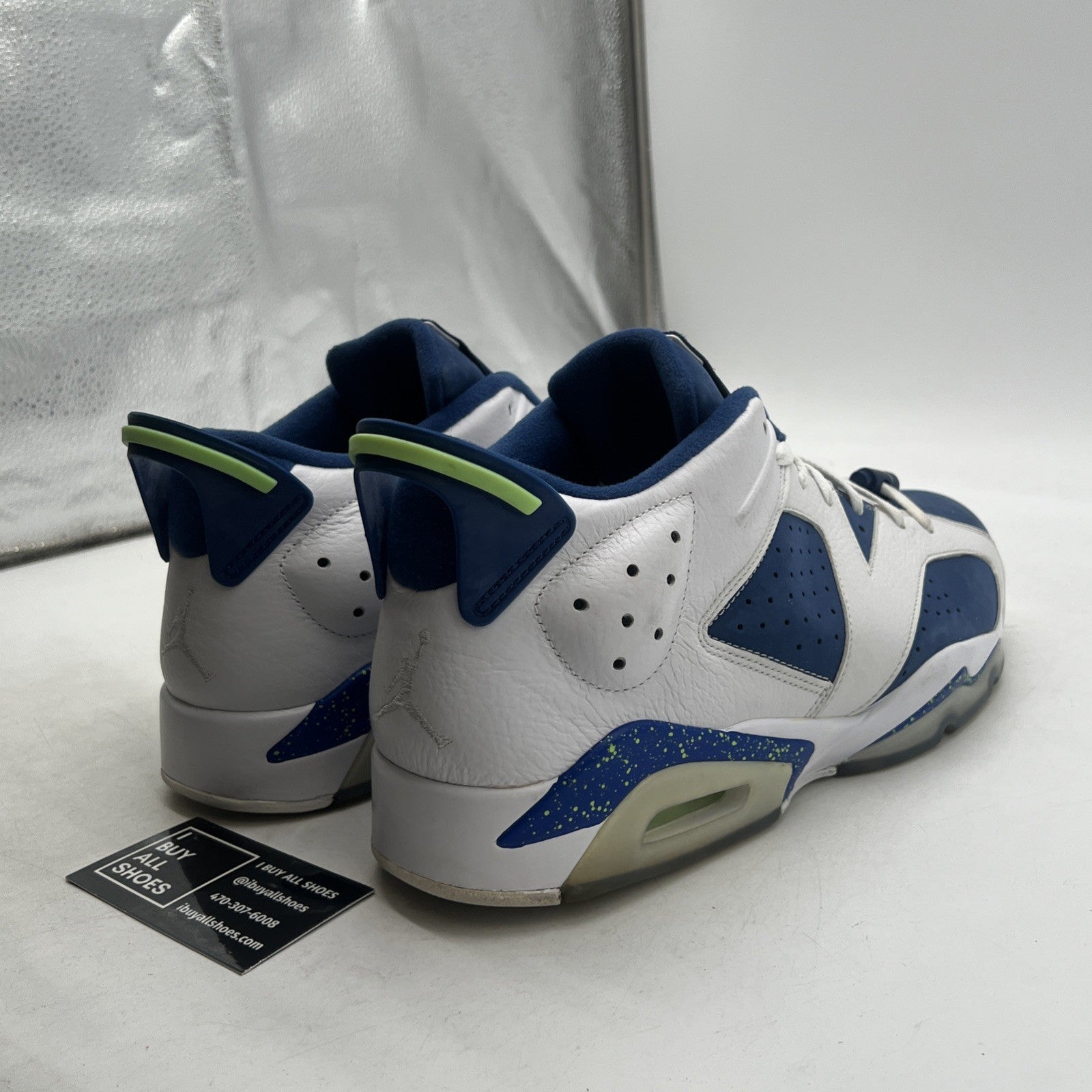 Size 14 - Air Jordan 6 Low Ghost Green (304401-106)