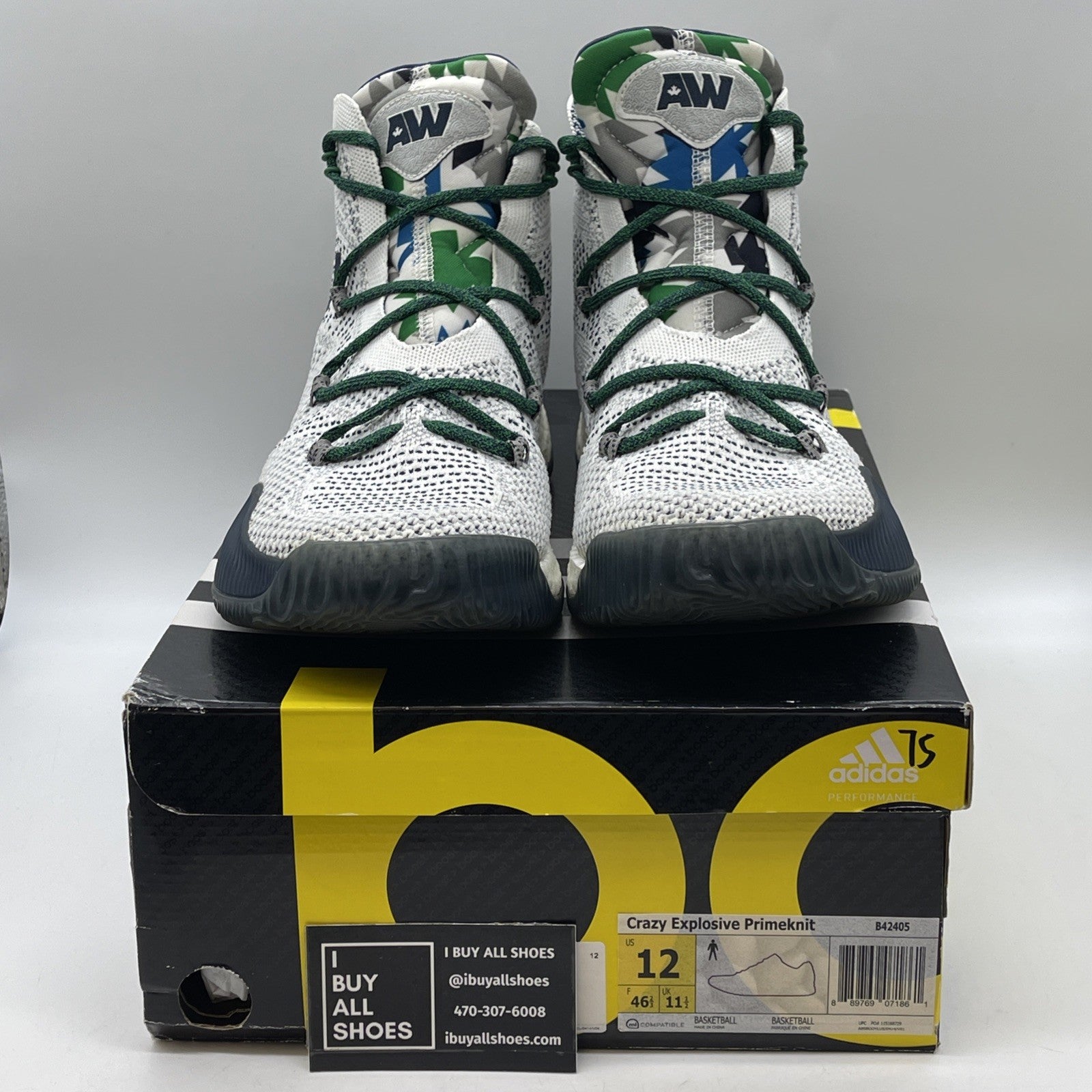 Size 12 - adidas Crazy Explosive Primeknit PE Andrew Wiggins Suede (B42405)