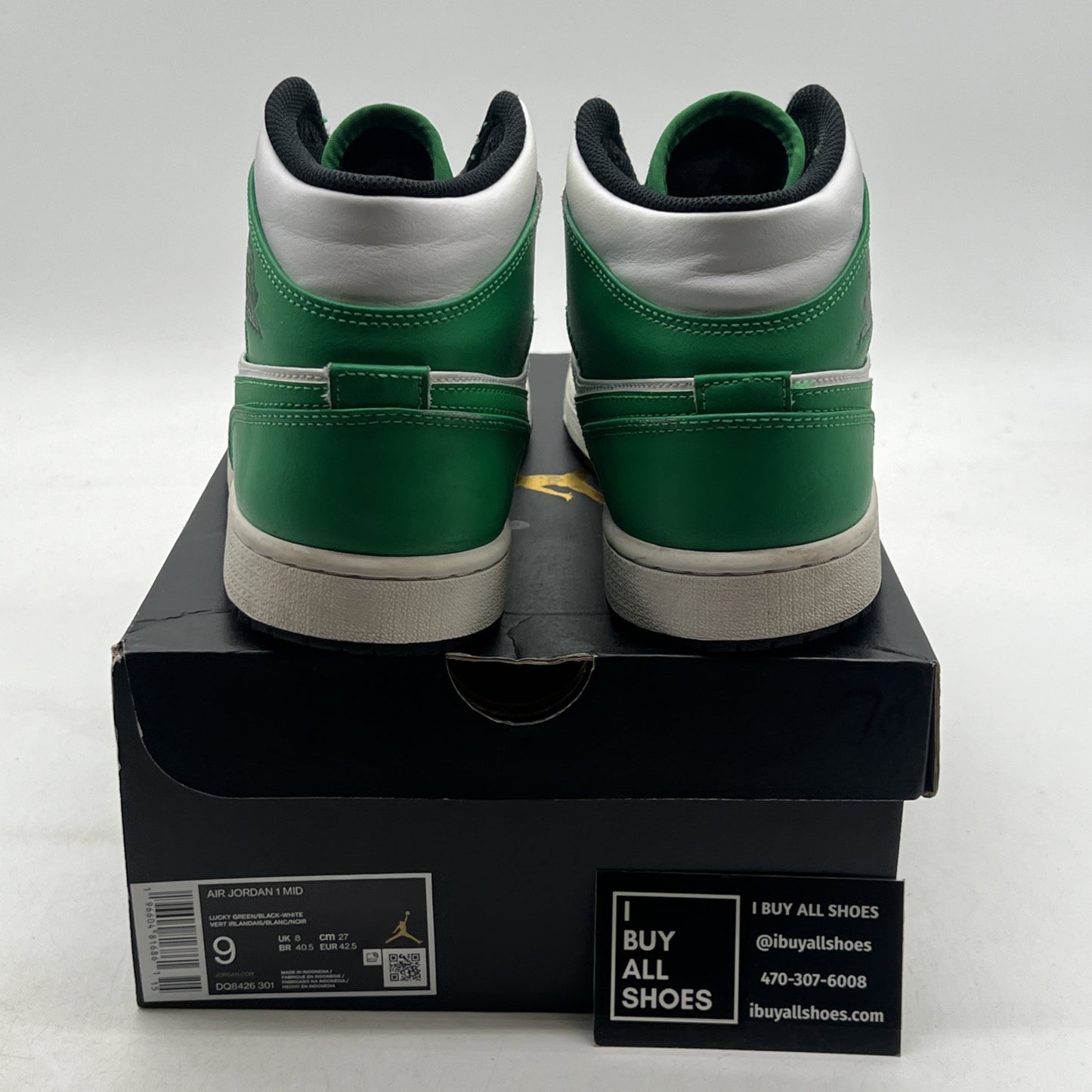 Size 9 - Air Jordan 1 Mid Lucky Green (DQ8526-301)