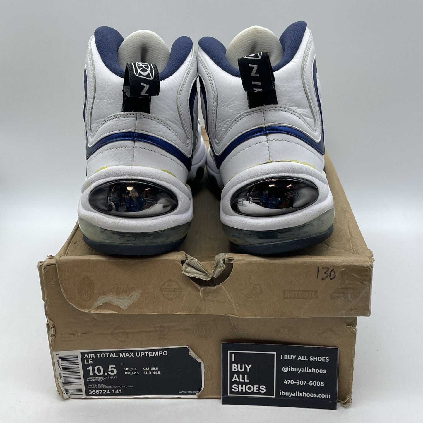 Size 10.5 - Nike Air Total Max Uptempo 2009 Midnight Navy (366724-141)