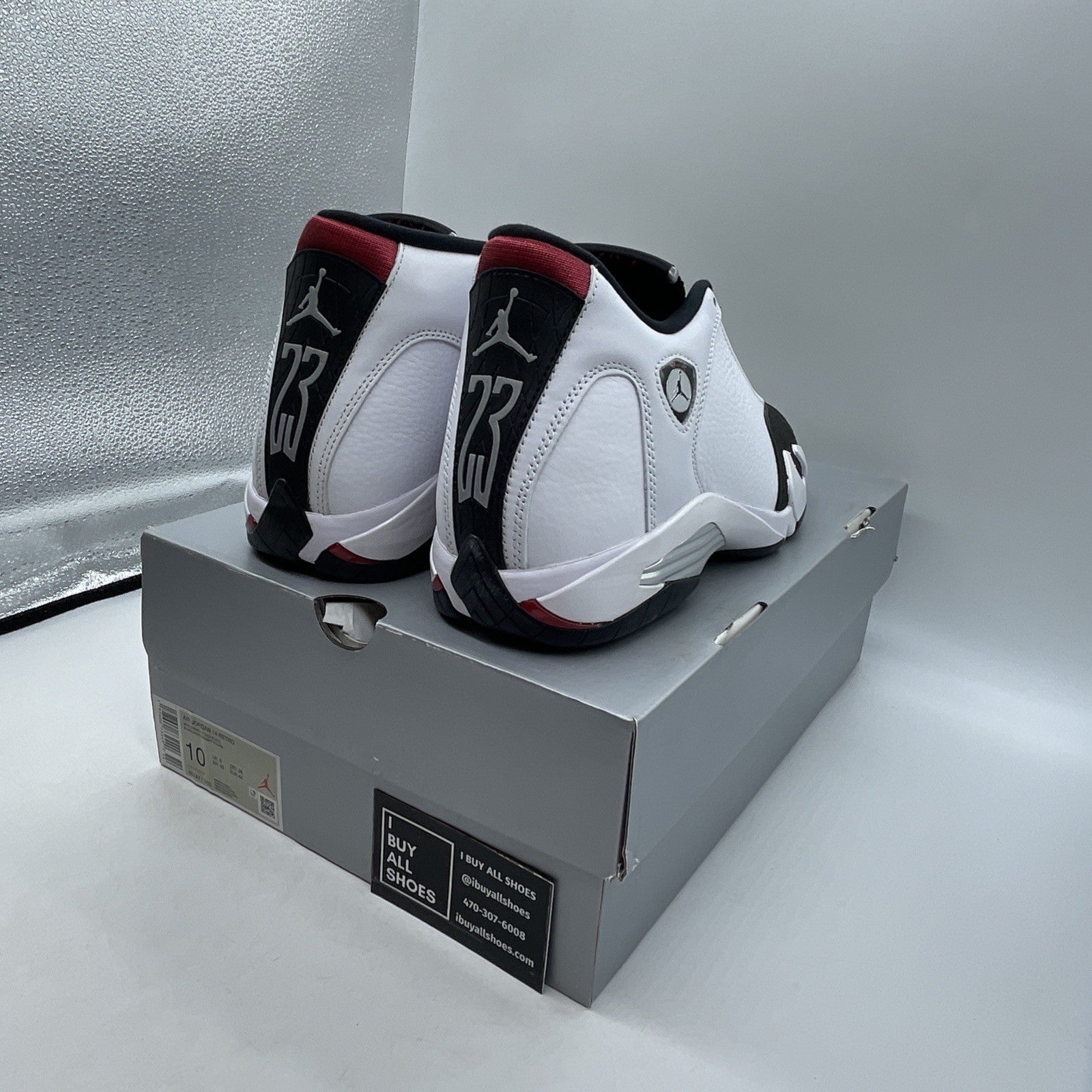 Size 10 - Air Jordan 14 Retro 2024 Black Toe (487471-160)