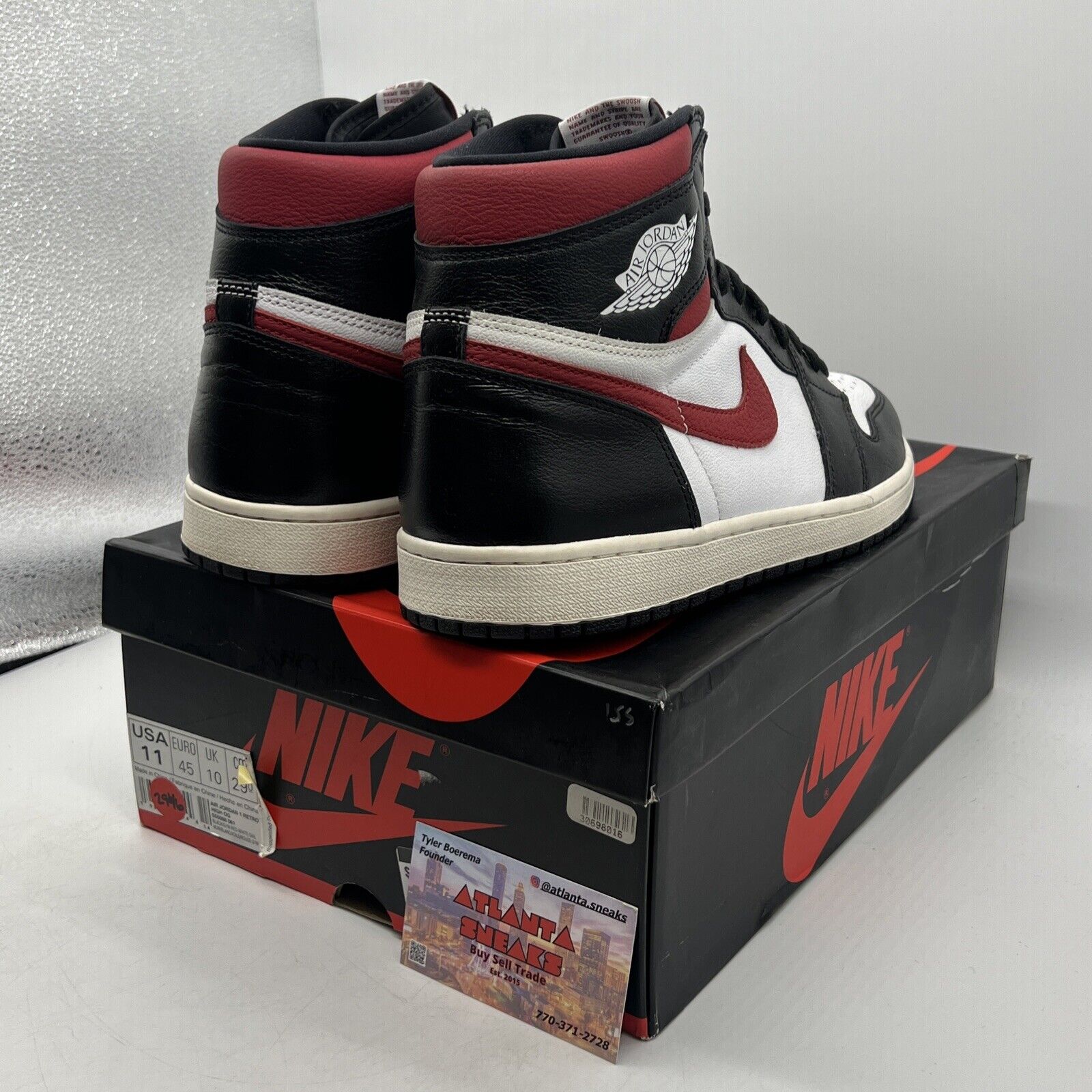 Size 11 - Jordan 1 Retro High OG Gym Red 2019 White Black Red Leather 555088-061