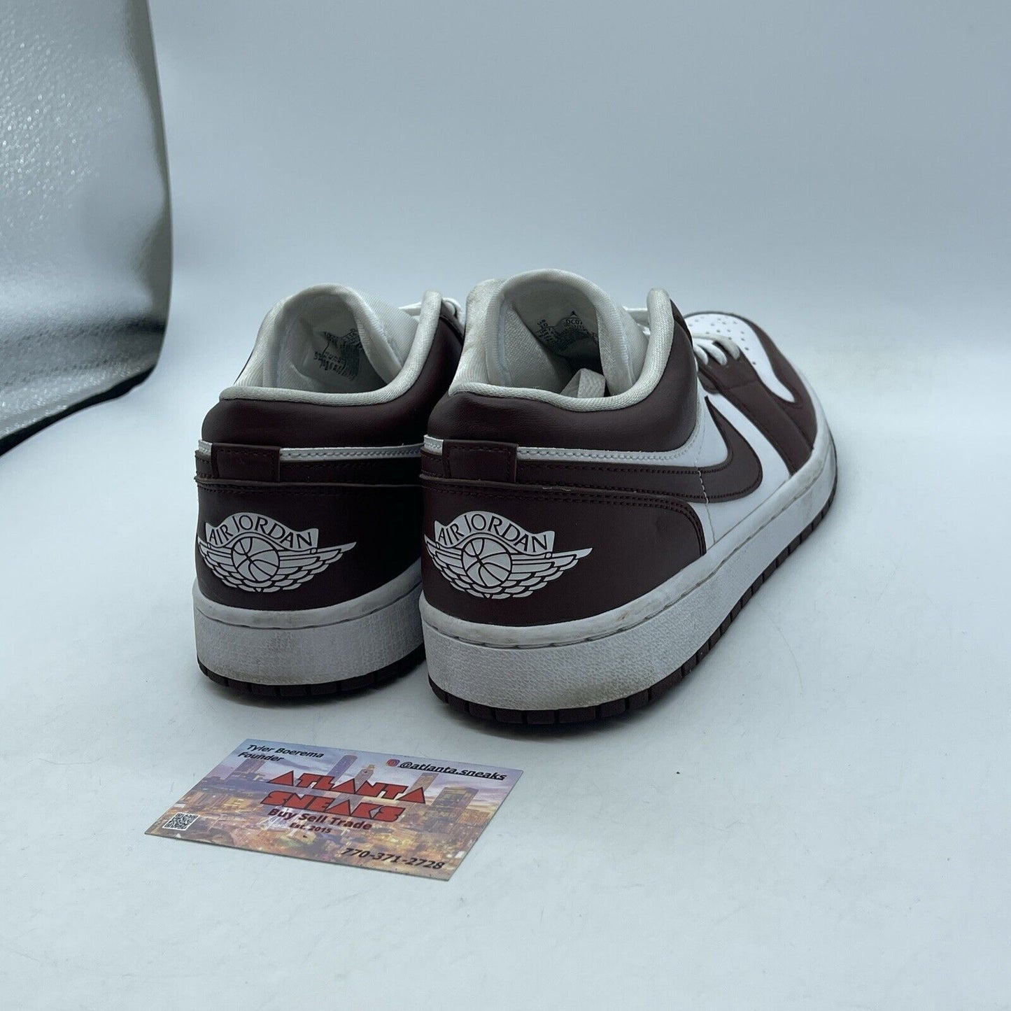 Size 10W - Wmns Air Jordan 1 Low Bronze Eclipse White Brown Leather (DC0774-116)