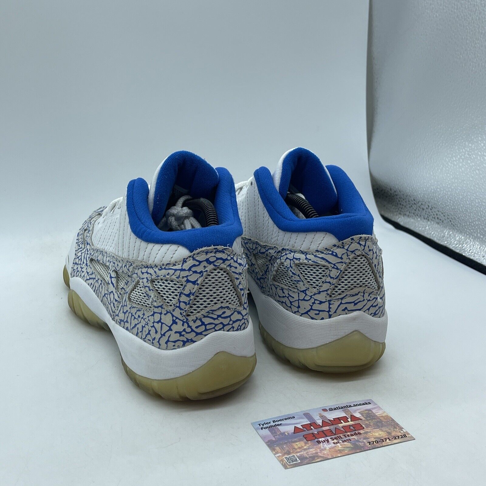 Size 10.5 - Air Jordan 11 Retro Low IE Grey Suede White Leather (306008-172)