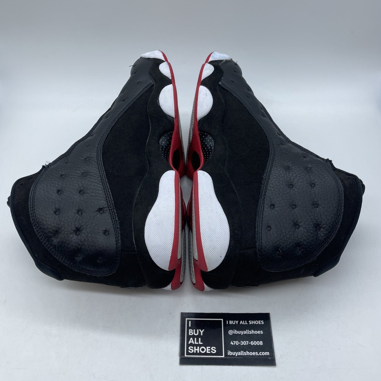 Size 12 - Jordan 13 Retro Mid Playoff Black White Suede Leather (414571-062)