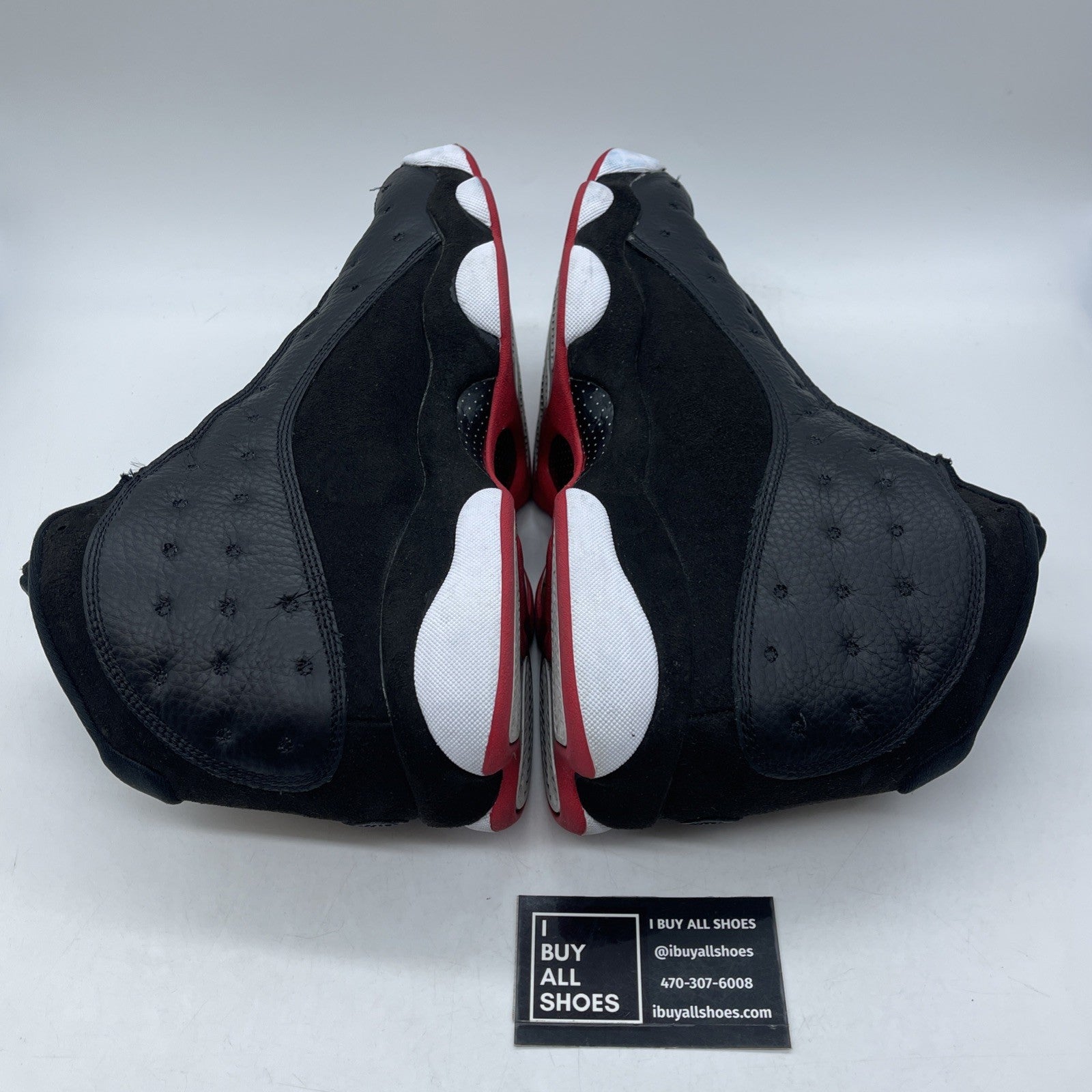 Size 12 - Jordan 13 Retro Mid Playoff Black White Suede Leather (414571-062)