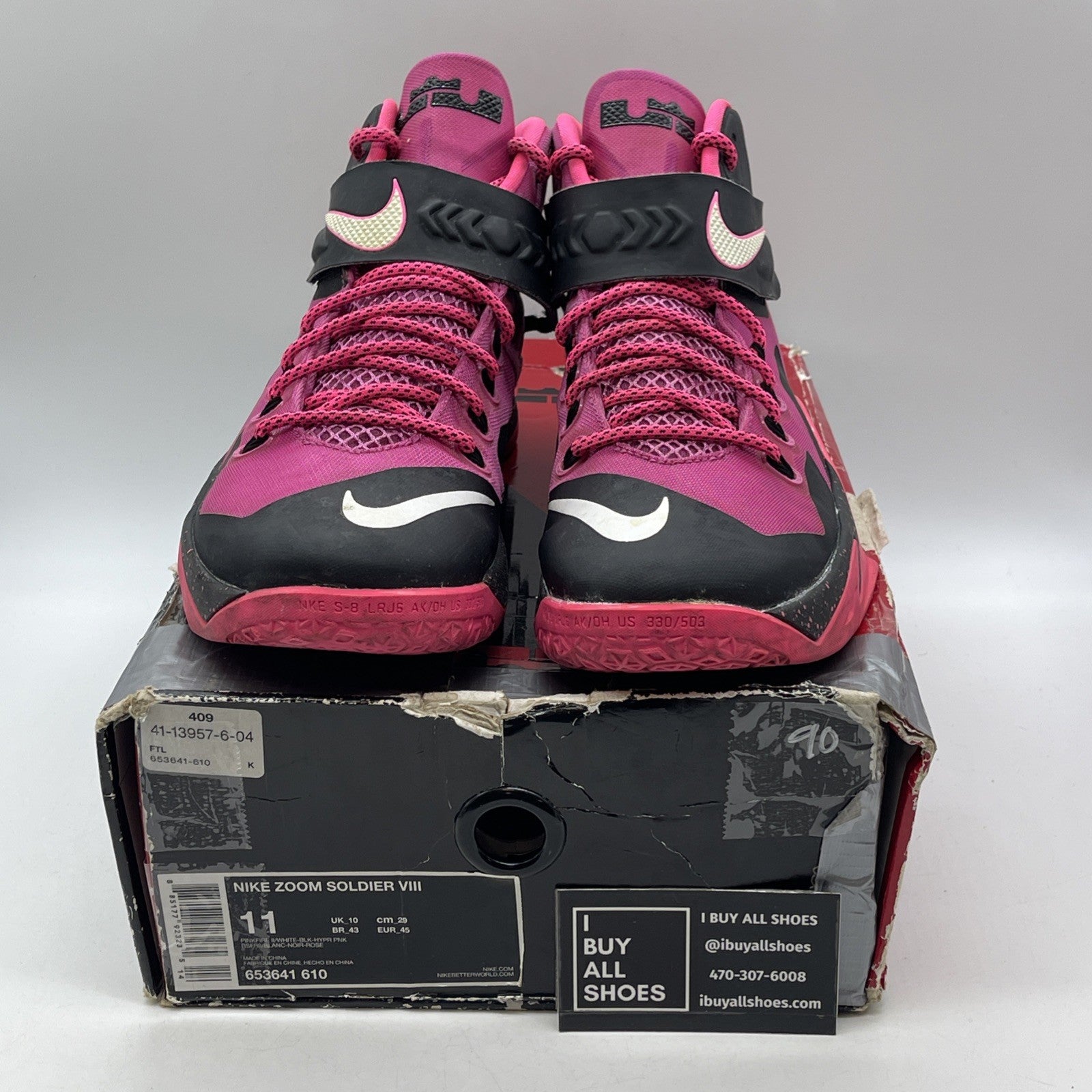Size 11 - Nike Zoom Soldier 8 Pink (653641-610)