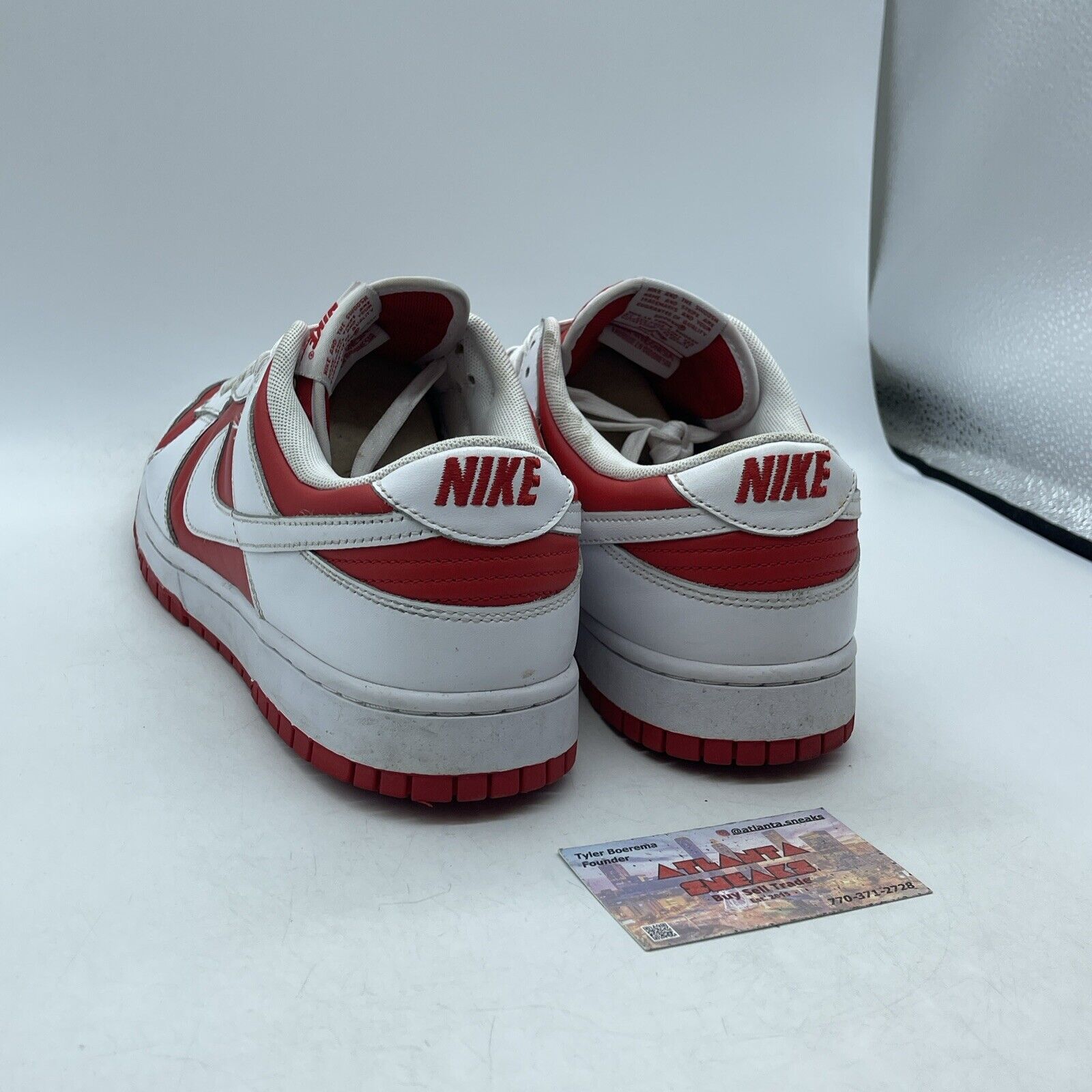 Size 12 - Nike Dunk Low Championship Red White Leather (DD1391-600)