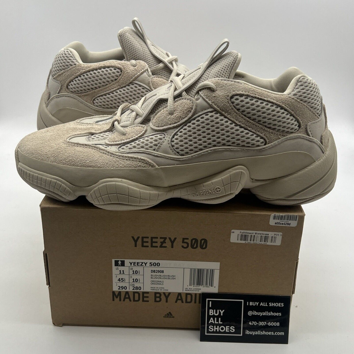 Size 11 - Adidas Yeezy 500 Blush (DB2908)