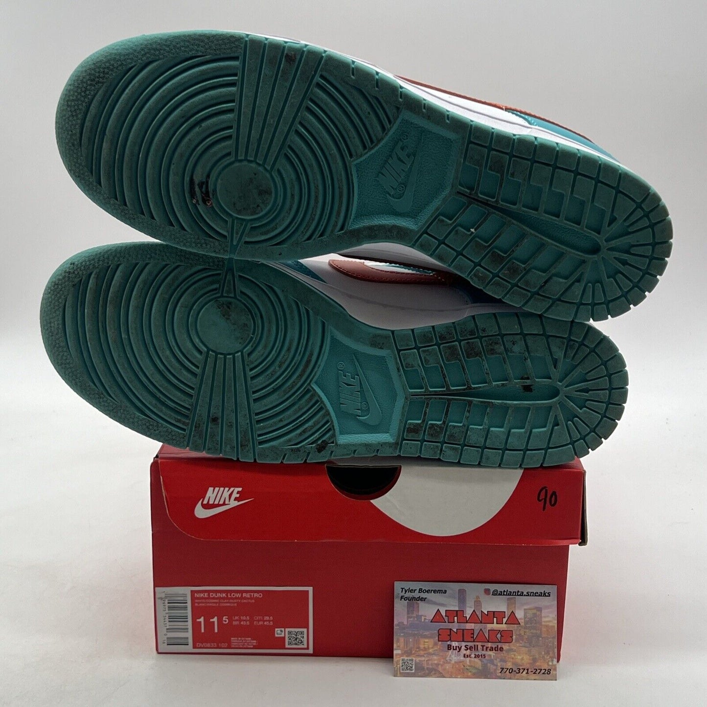 Size 11.5 - Nike Dunk Low Miami Dolphins (DV0833-102)