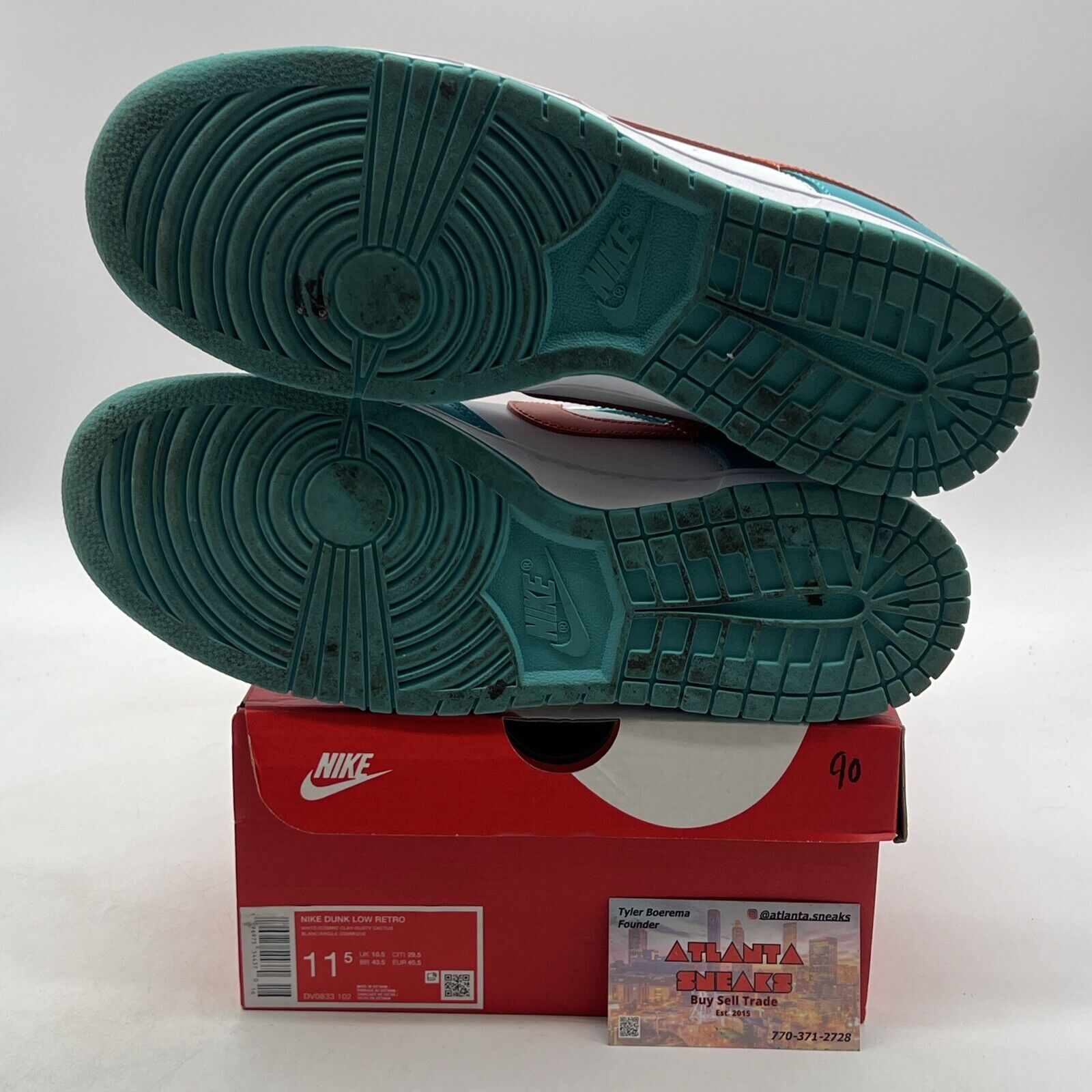 Size 11.5 - Nike Dunk Low Miami Dolphins (DV0833-102)