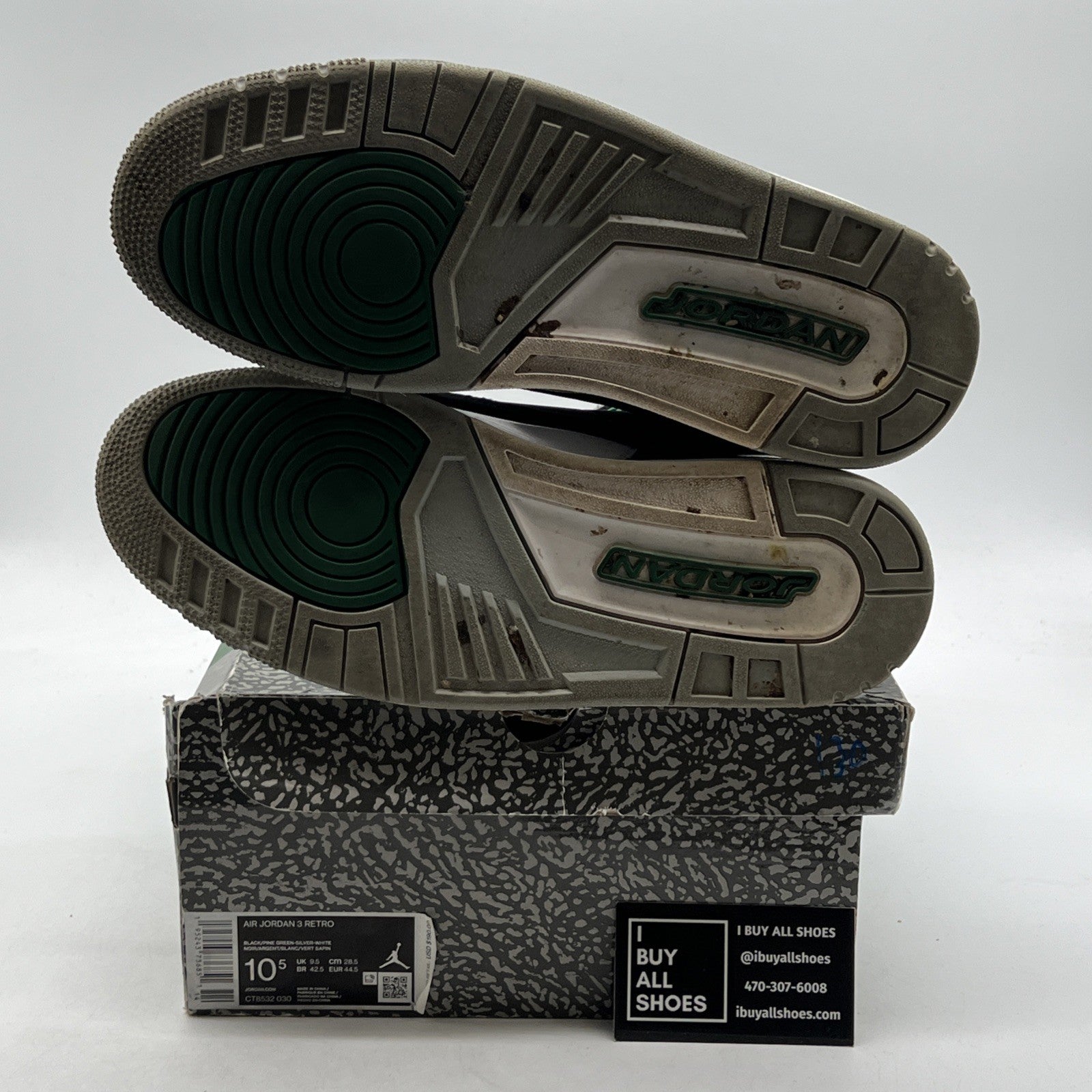 Size 10.5 - Air Jordan 3 Retro Mid Pine Green (CT8532-030)