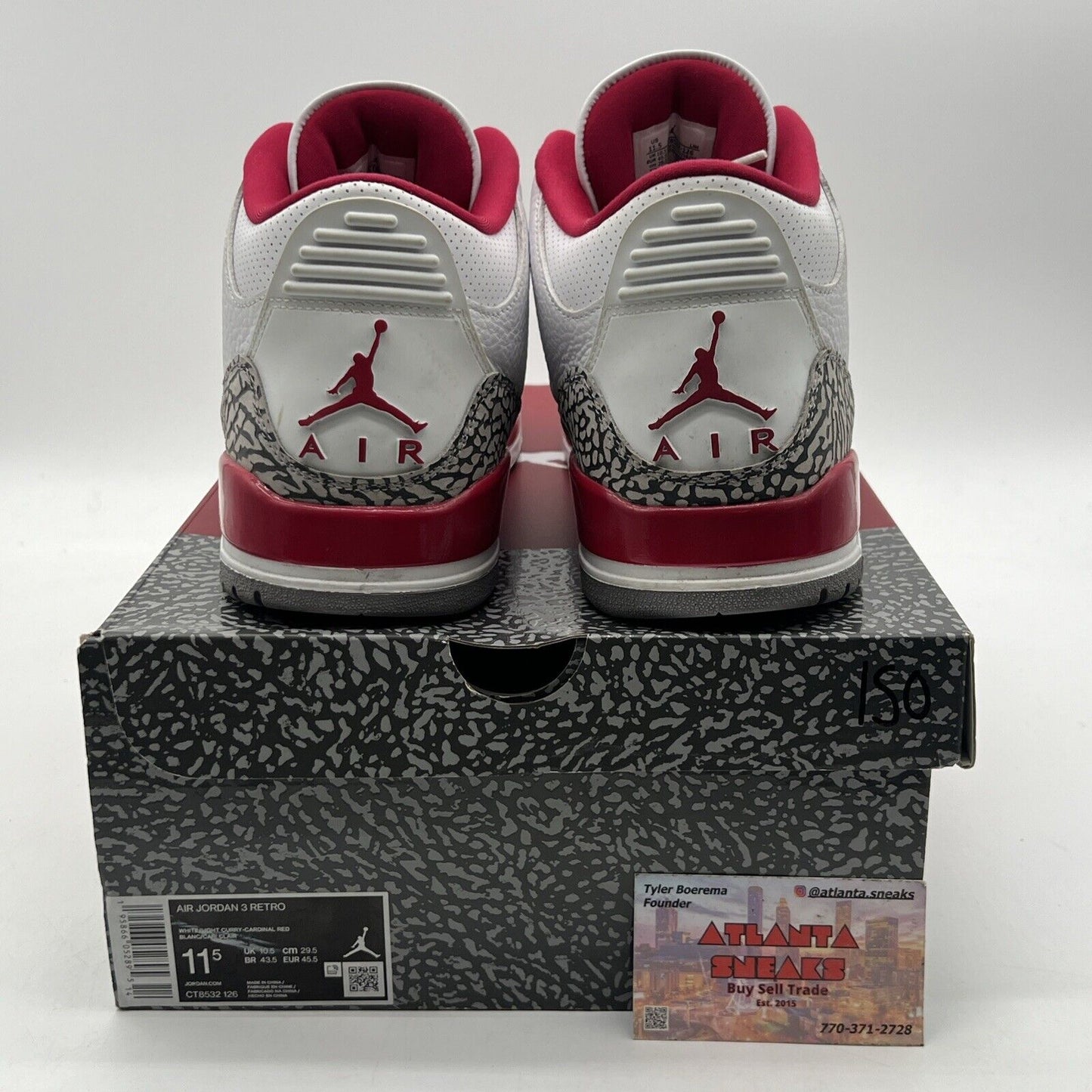 Size 11.5 - Jordan 3 Retro Mid Cardinal Red White Yellow Black Grey (CT8532-126)