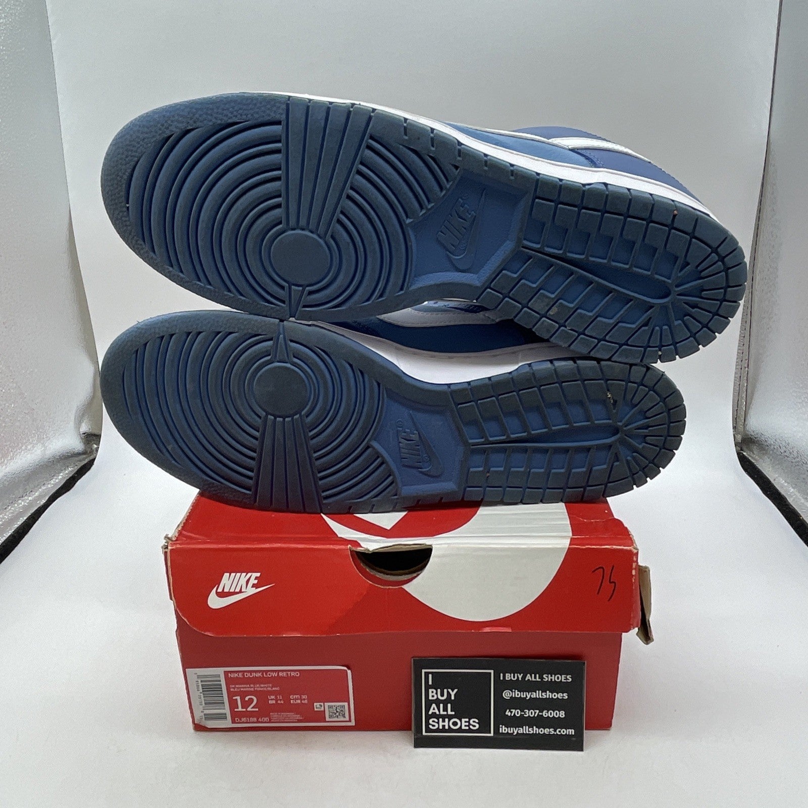 Size 12 - Nike Dunk Low Dark Marina Blue (DJ6188-400)