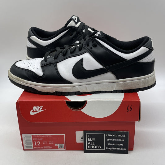 Size 12 - Nike Dunk Low Black White (DD1391-100)