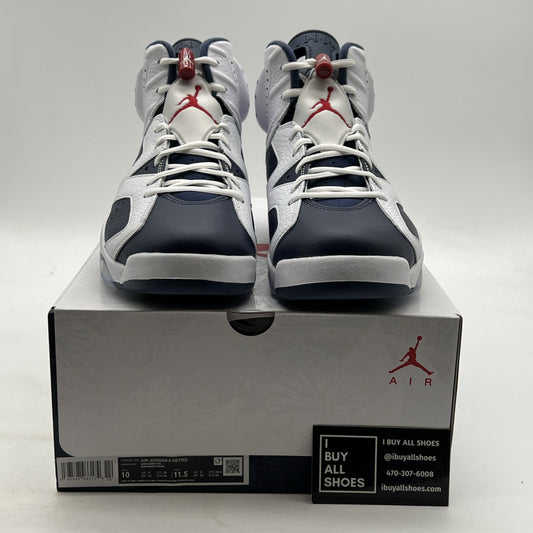 Size 10 - Air Jordan 6 Retro 2024 Olympic (CT8529-164)
