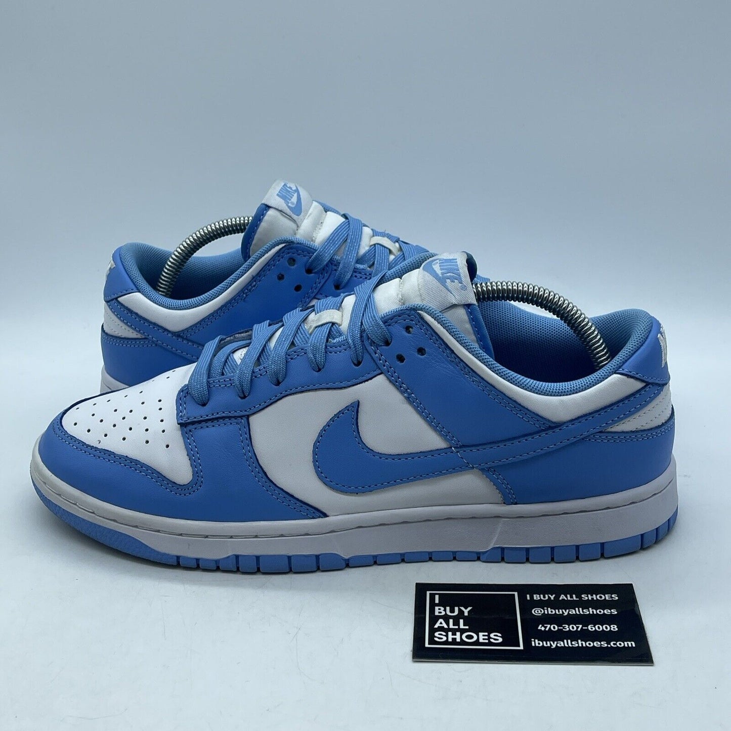 Size 10 - Nike Dunk Low University Blue white Suede Leather (DD1391-102)