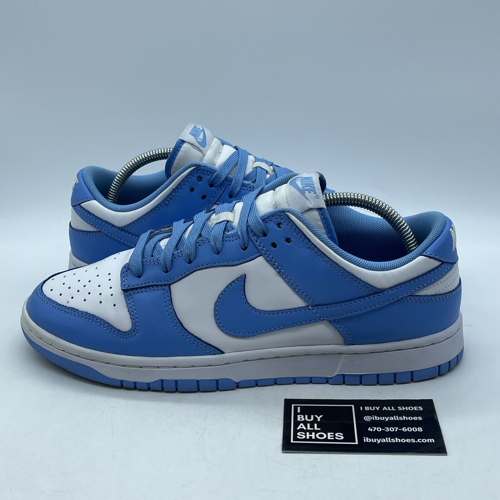 Size 10 - Nike Dunk Low University Blue white Suede Leather (DD1391-102)