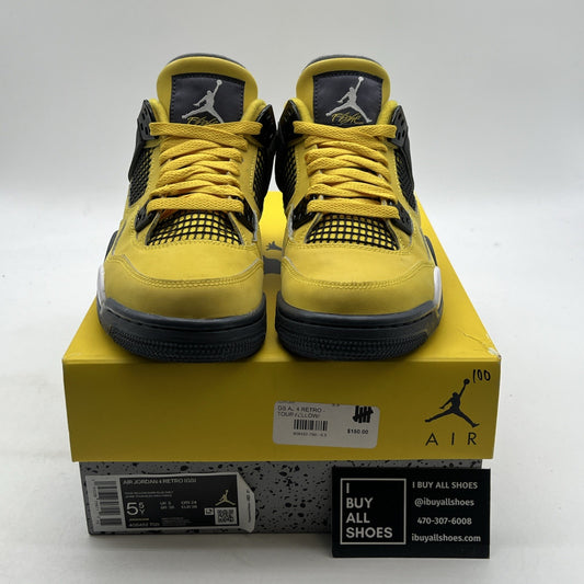 Size 5.5 - Air Jordan 4 Retro GS Tour Yellow 2021 - (408452-700)