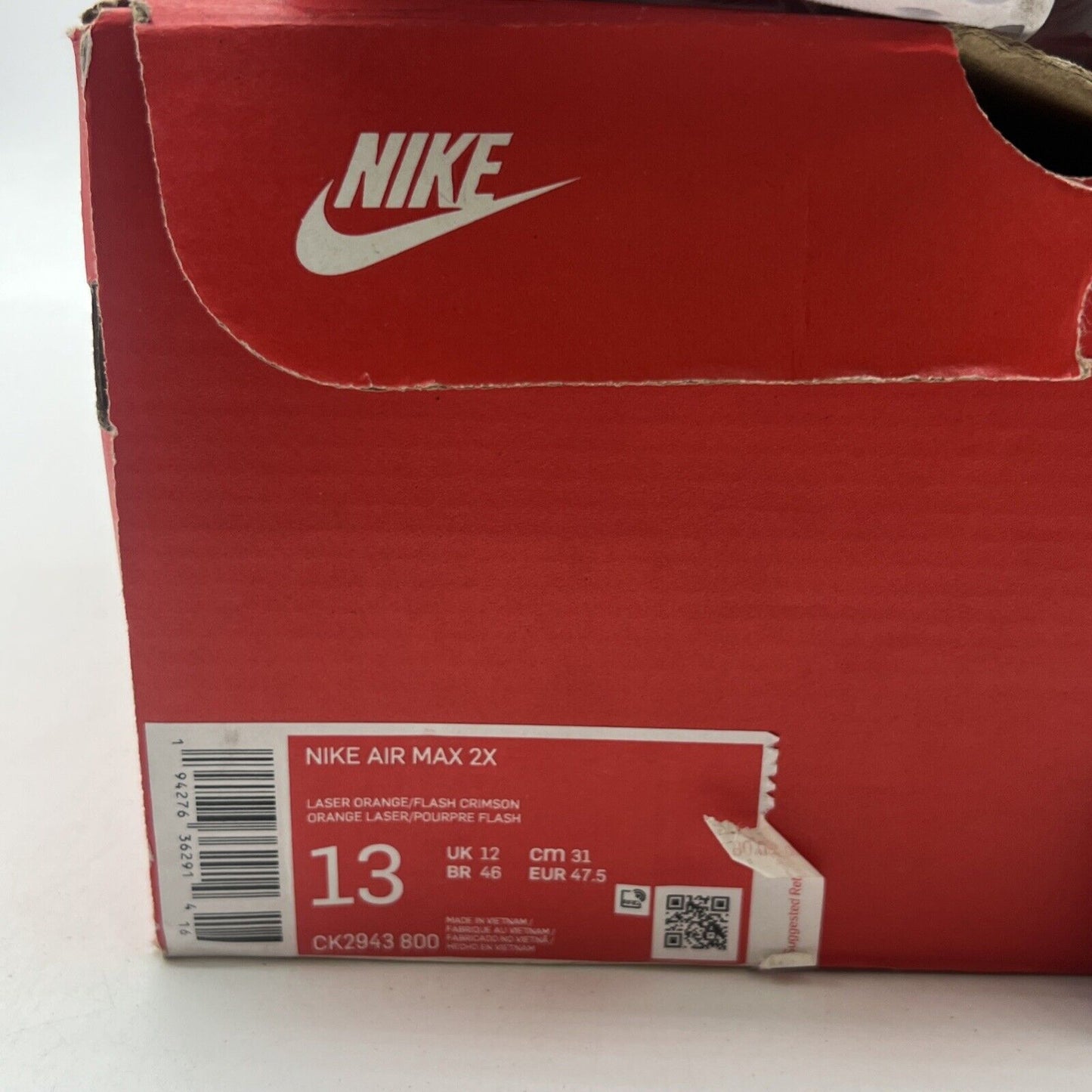 Size 13 - Nike Air Max 2X Multi-Color (CK3943-800)