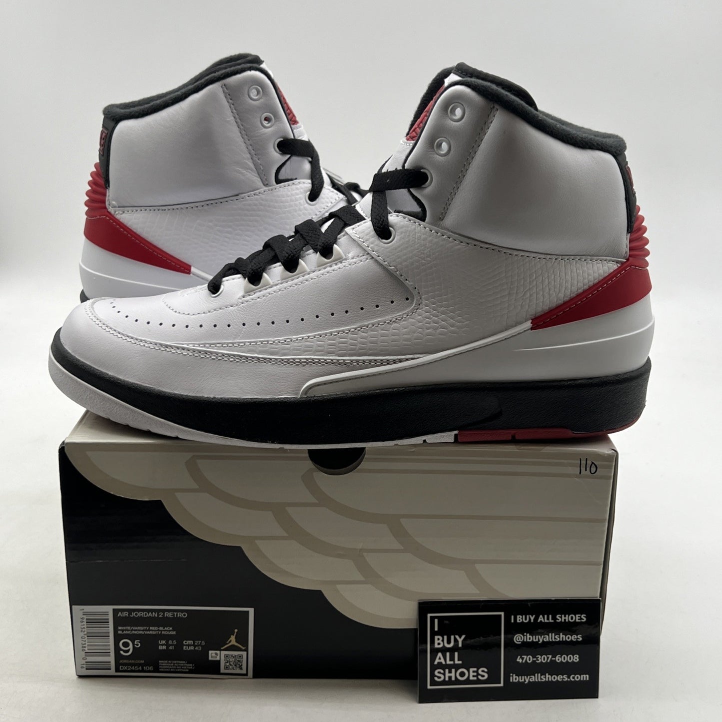 Size 9.5 - Air Jordan 2 Retro Mid Chicago (DX2454-106)