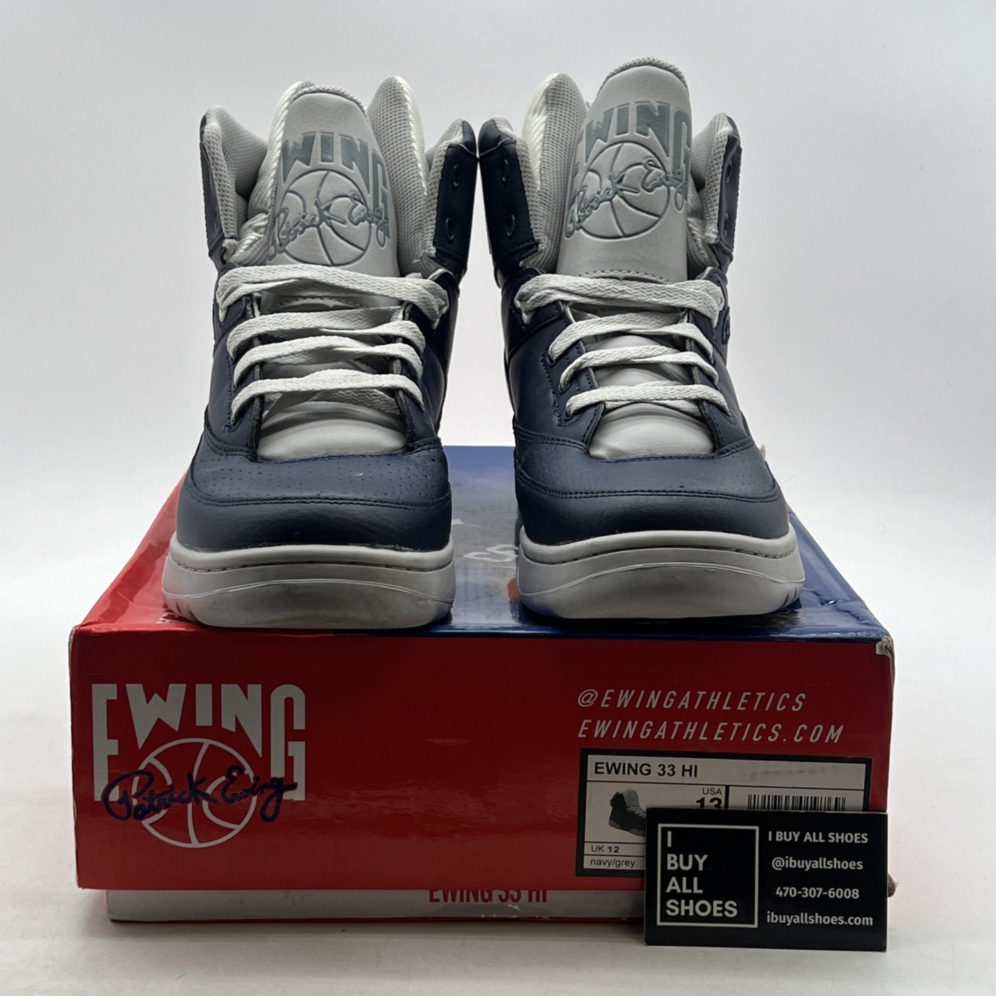 Size 13 - EWING ATHLETICS 33 HI - Navy/Grey (1BM00149-124)