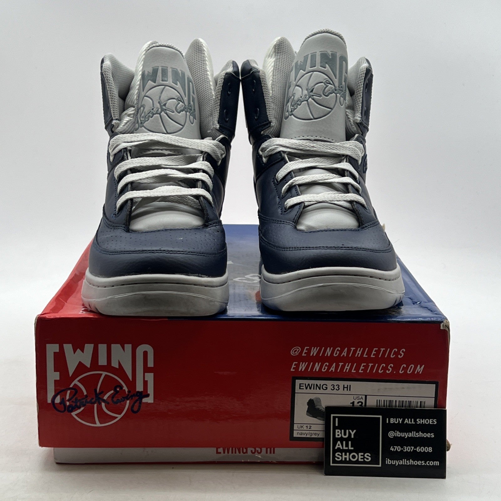 Size 13 - EWING ATHLETICS 33 HI - Navy/Grey (1BM00149-124)