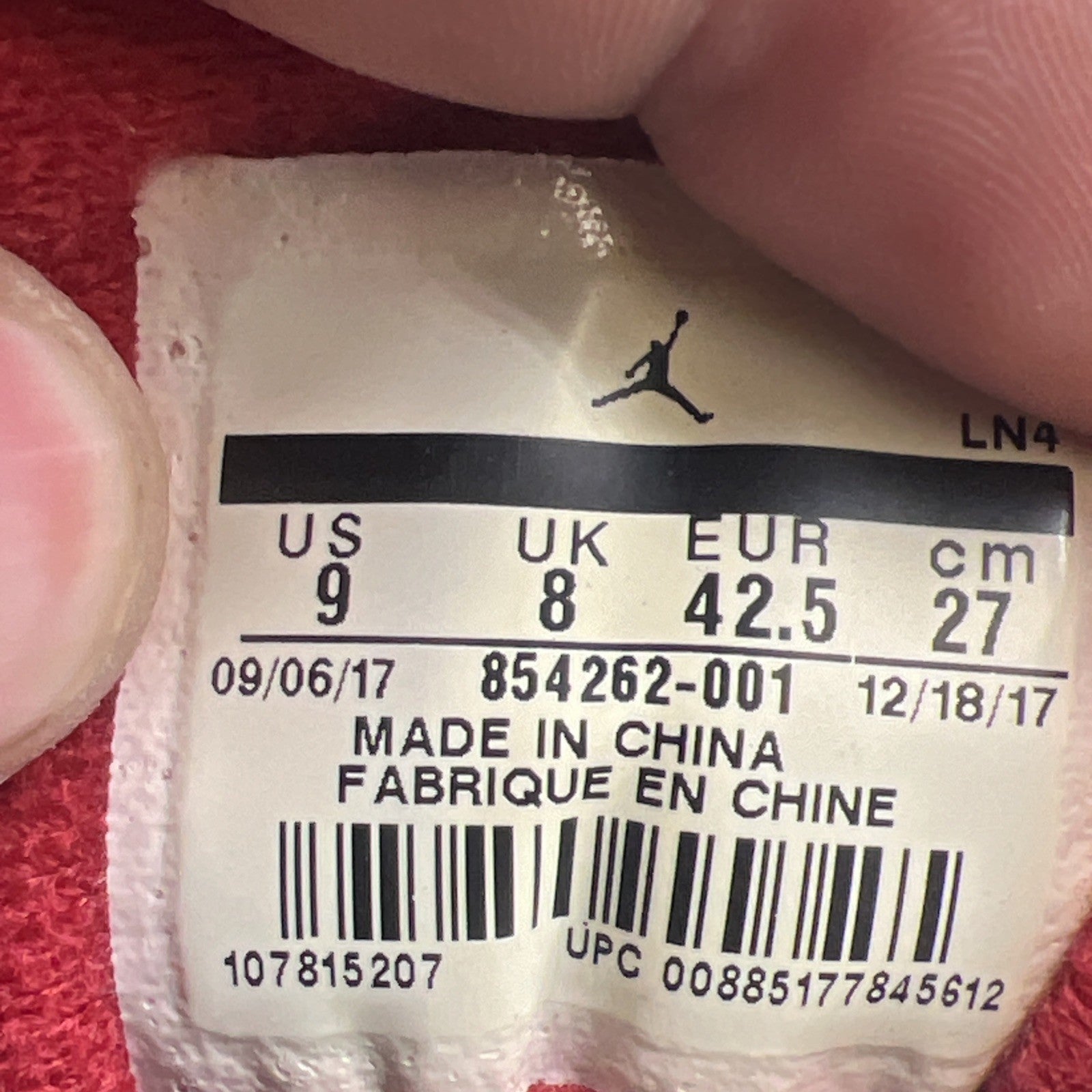 Size 9 - Air Jordan 3 Retro OG Mid Black Cement (854262-001)