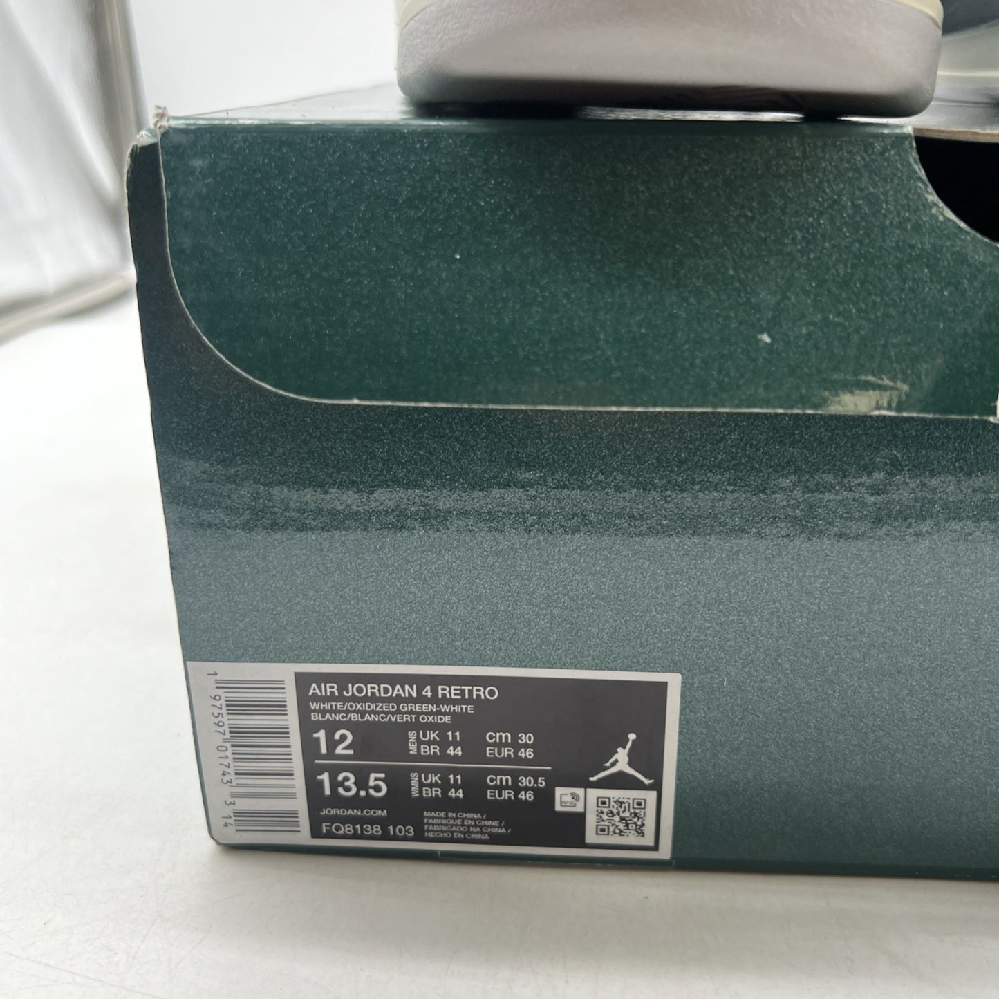 Size 12 - Air Jordan 4 Retro Oxidized Green (FQ8138-103)