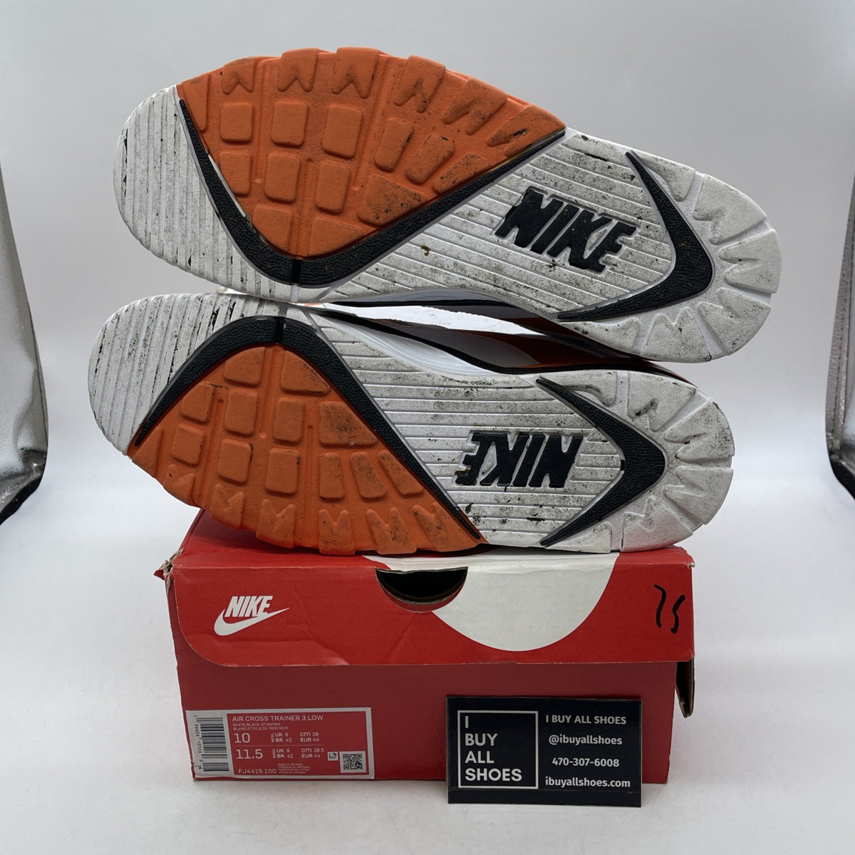 Size 10 - Air Cross Trainer 3 Low Starfish White Orange Leather (FJ4415-100)