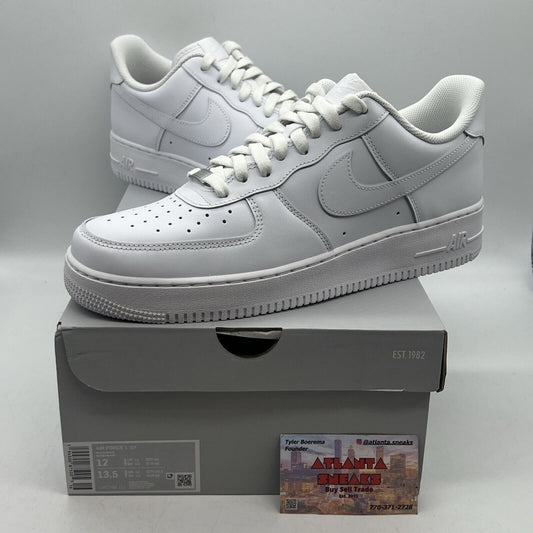 Size 12 - Nike Air Force 1 Low '07 White Brand New Og All