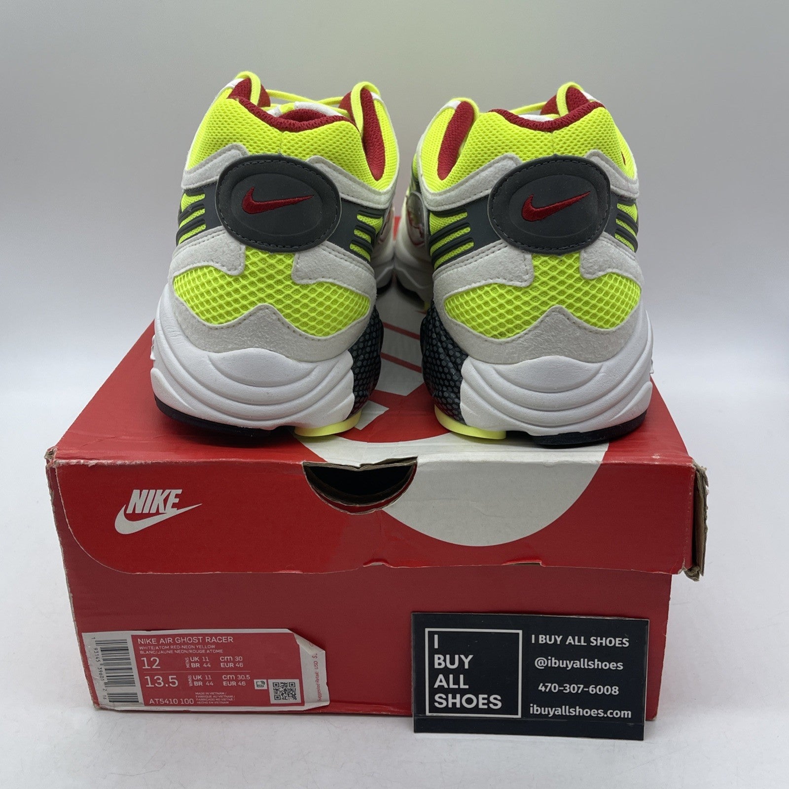 Size 12 - Nike Air Ghost Racer Retro Neon Yellow (AT5410-100)