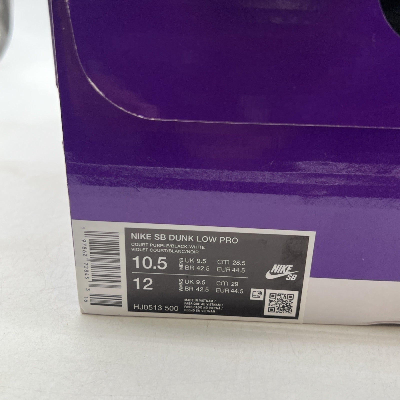 Size 10.5 - Nike Hayley Wilson x Dunk SB Low Court Purple (HJ0513-500)