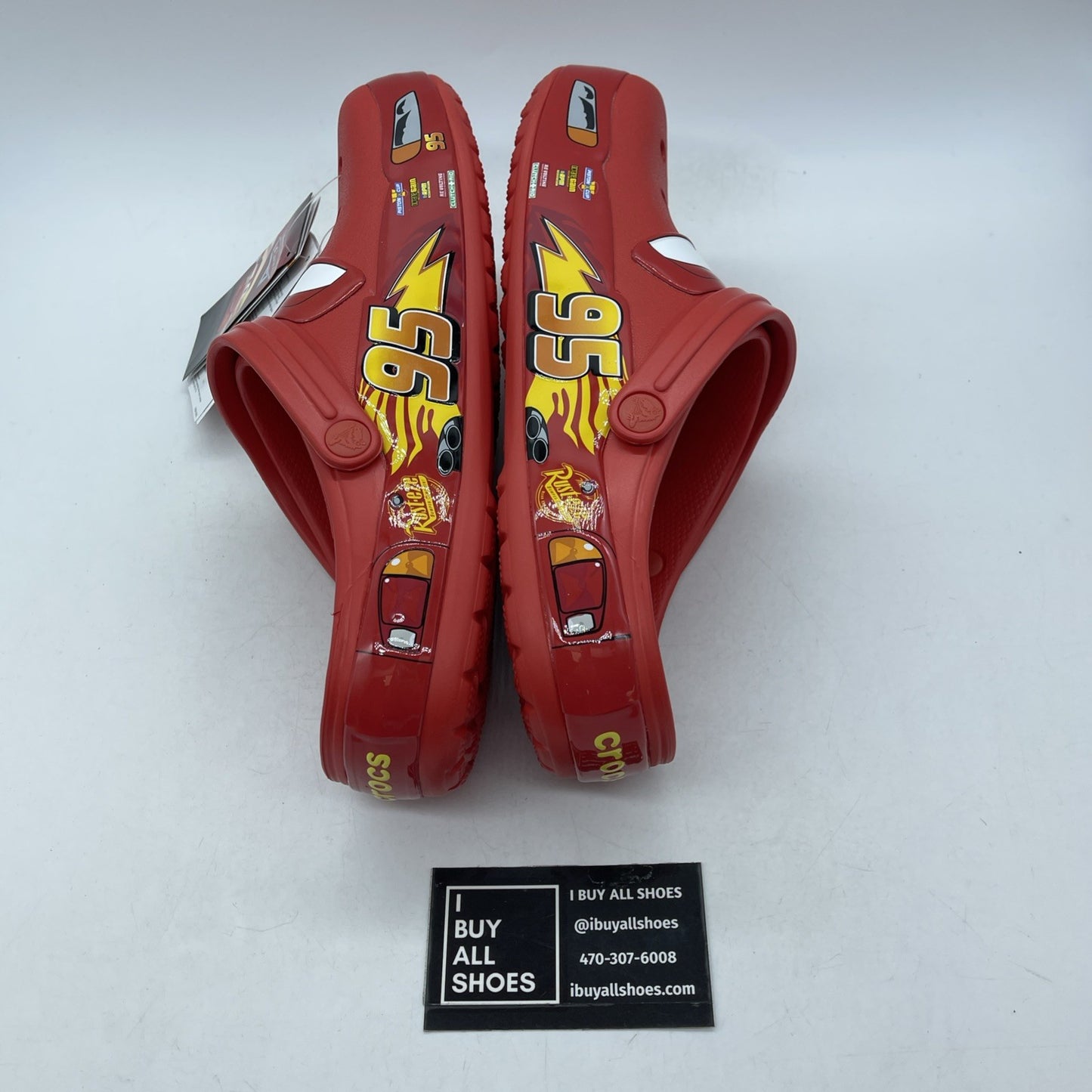 Size 9 - Crocs Classic Clog Lightning McQueen 2021 Rubber Red (205759-610)