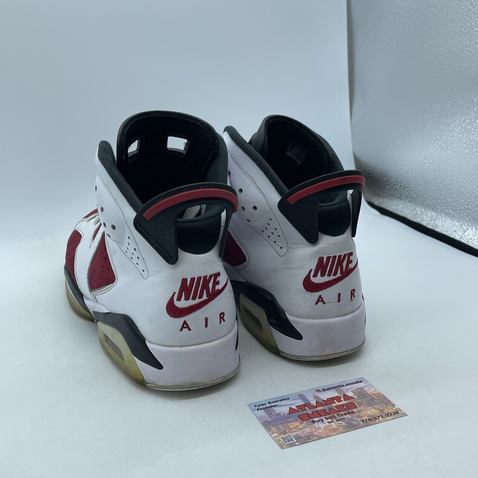Size 8.5 - Jordan 6 Retro OG Mid Carmine Red Suede White Leather (CT8529-106)