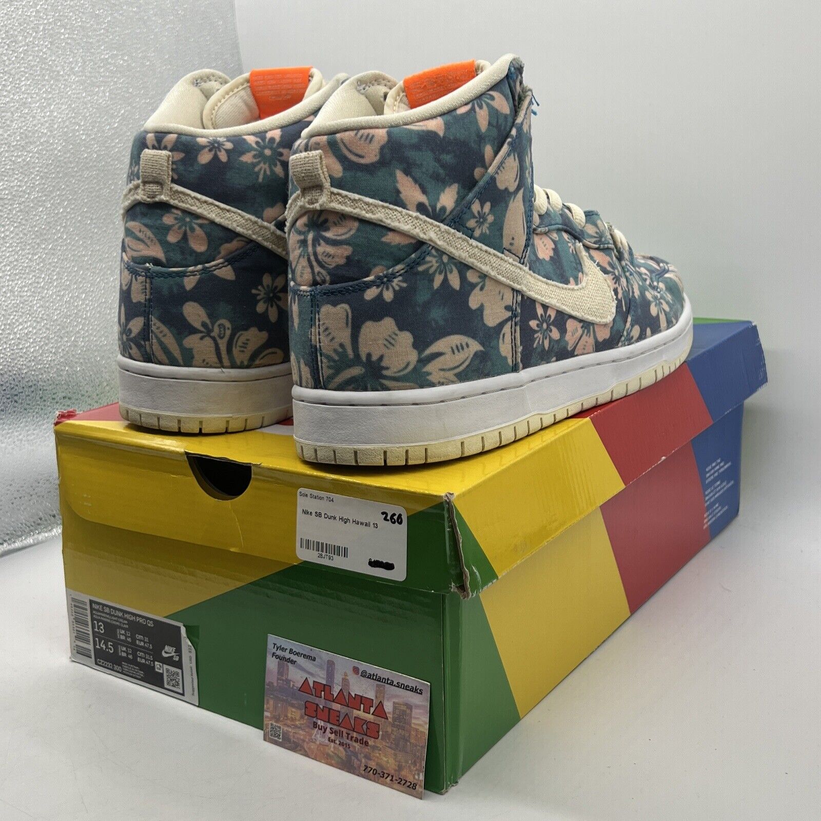 Size 13 - Nike Dunk SB High Maui Wowie White (CZ2232-300)