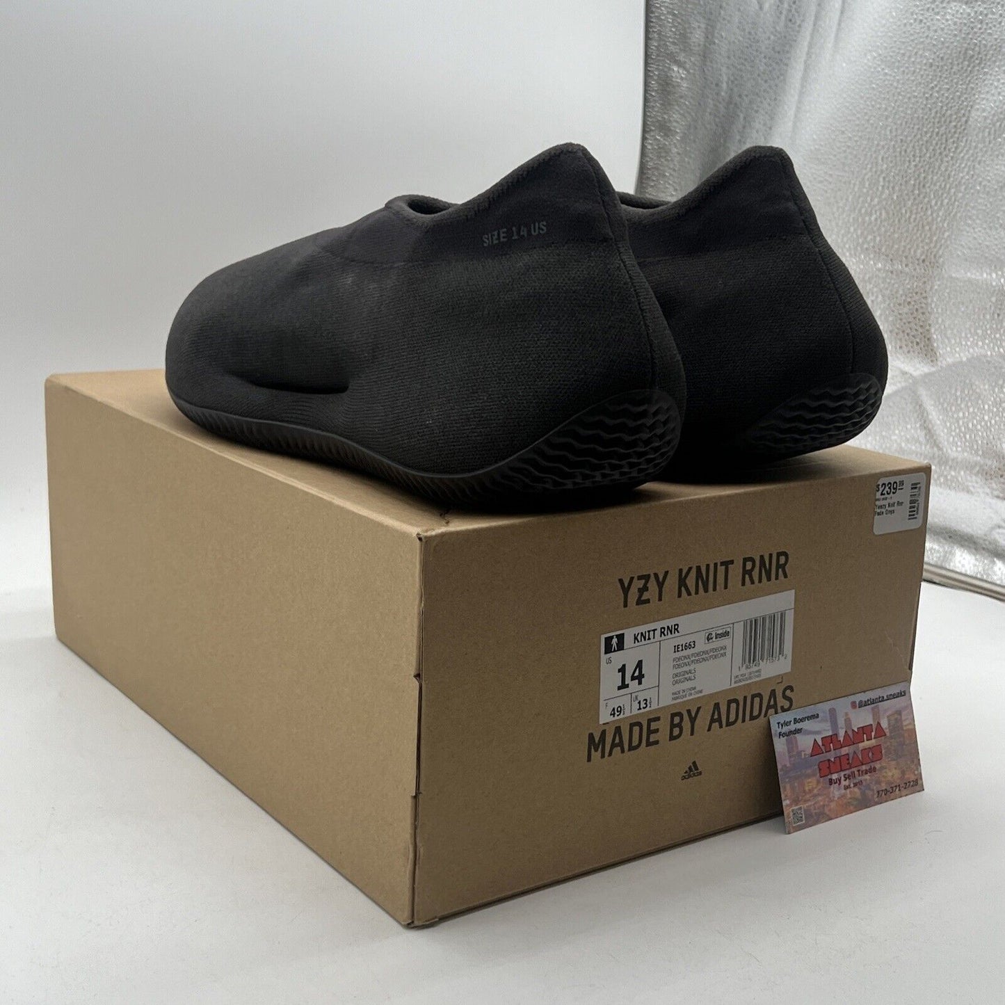 Size 14 - adidas Yeezy Knit Runner Fade Onyx (IE1663)