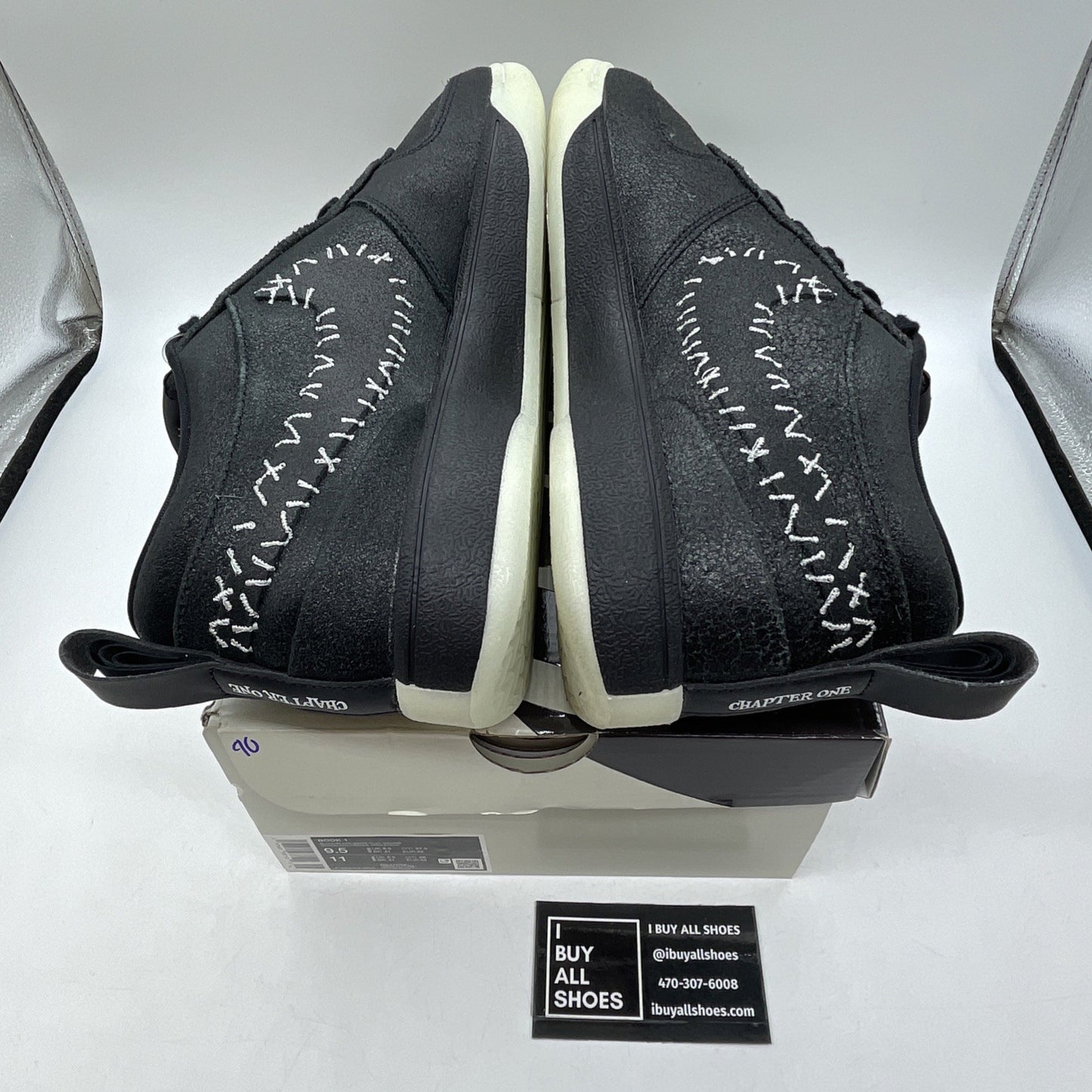 Size 9.5 - Nike Book 1 Halloween Black GLOW IN DARK Suede (FJ4249-003)